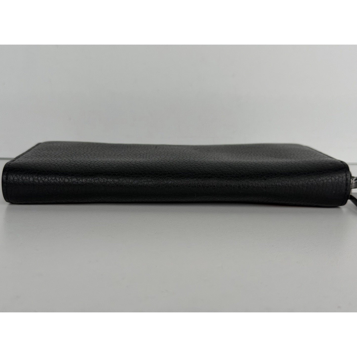 Christian Louboutin Panettone Wallet Black Leather Body & Red Monogram Canvas K3