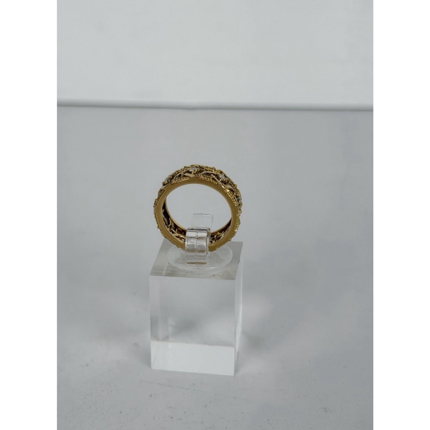 Dior My Dior Ring Diamond 18k Yellow Gold Open Filigree Work Design