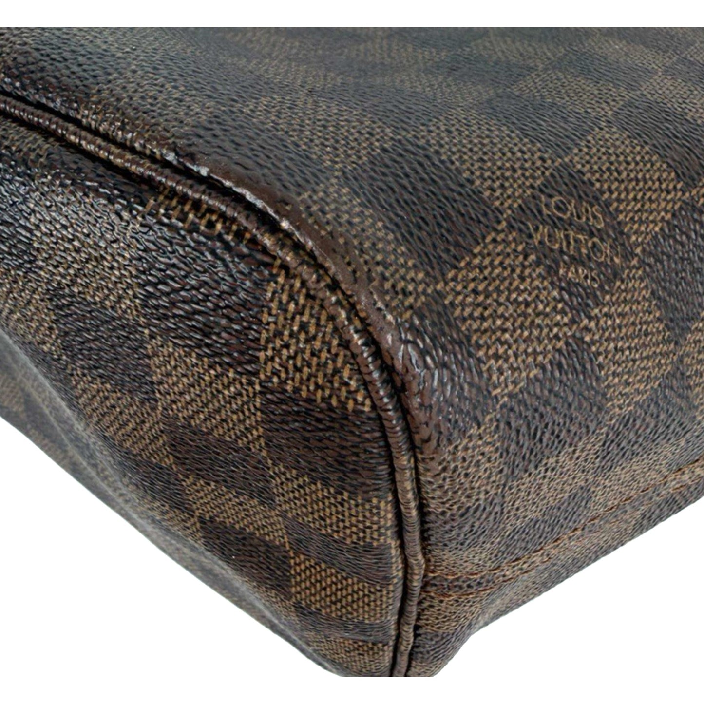 Louis Vuitton Neverfull MM Tote Bag in Damier Ebene Coated Canvas 2009 S-19
