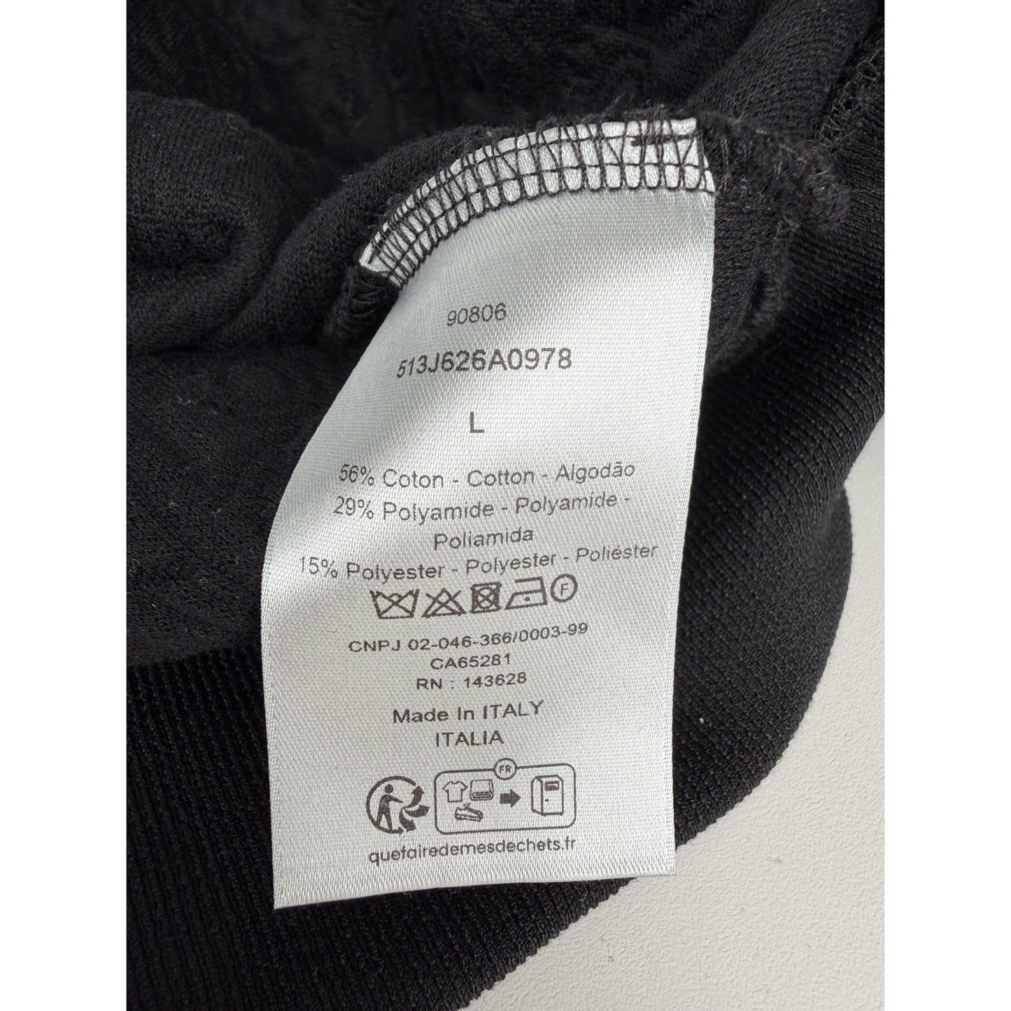 Dior Men Oblique Hooded Sweatshirt in Black Cotton-Blend Jersey