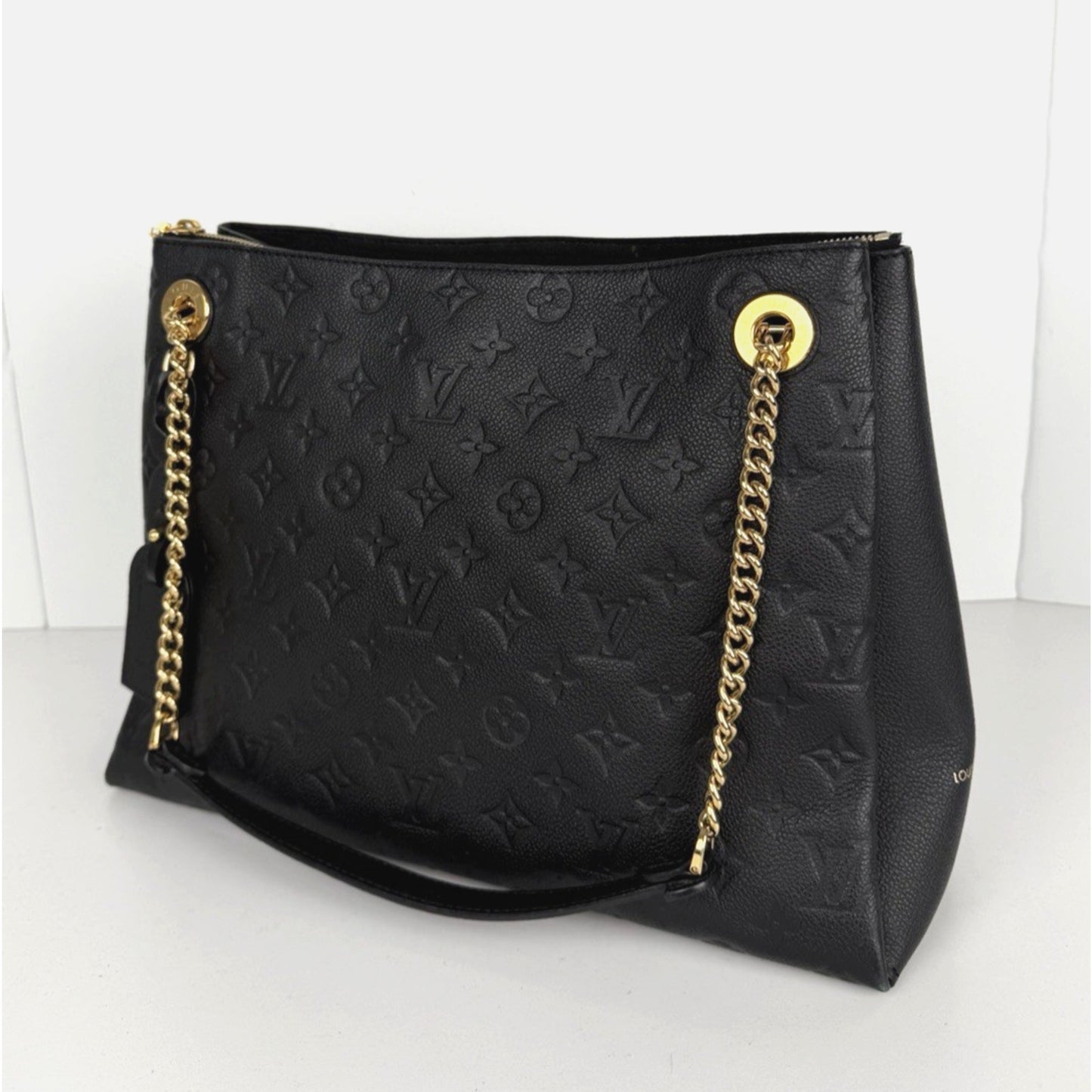Louis Vuitton Surene Shoulder Bag MM Black LV Monogram Empreinte Leather 2018 C1