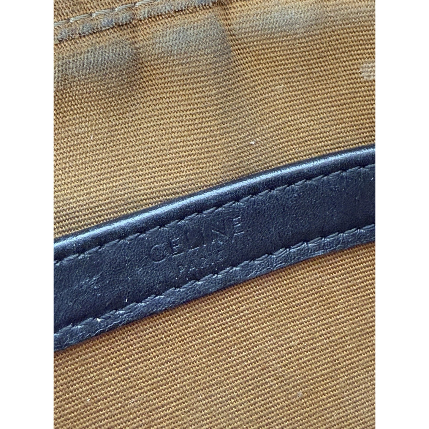 Celine Shoulder Bag Messenger Logo Print Triomphe Leathe