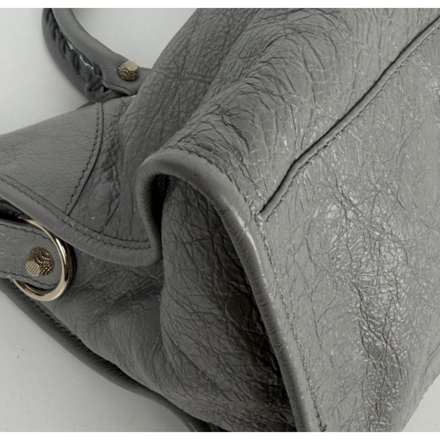Balenciaga Agneau Lambskin Giant 12 Part Time Shoulder Bag in Gray B5