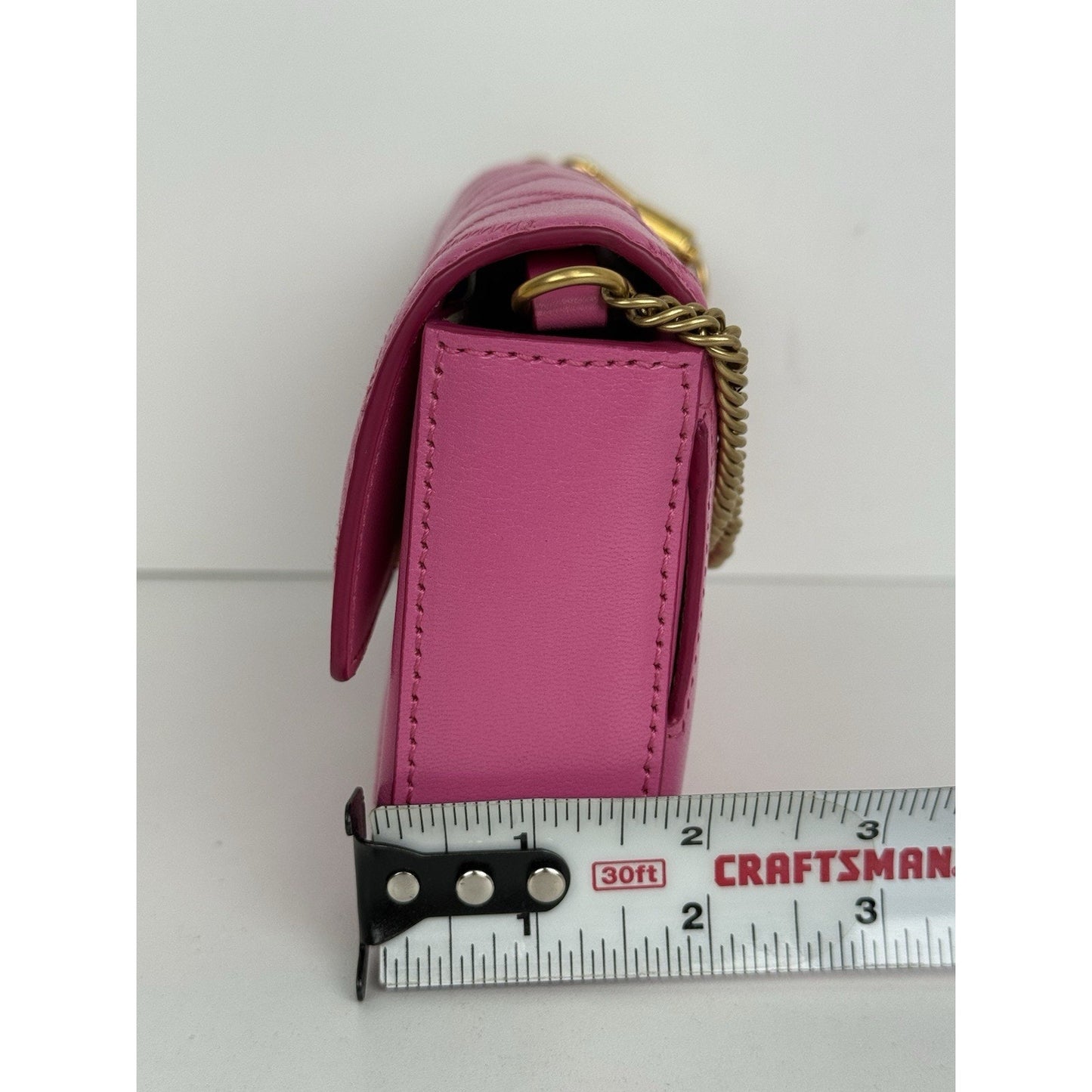 Givenchy Quilted Goatskin GV3 Mini Pocket Convertible Bag Pink w Gold Hardware