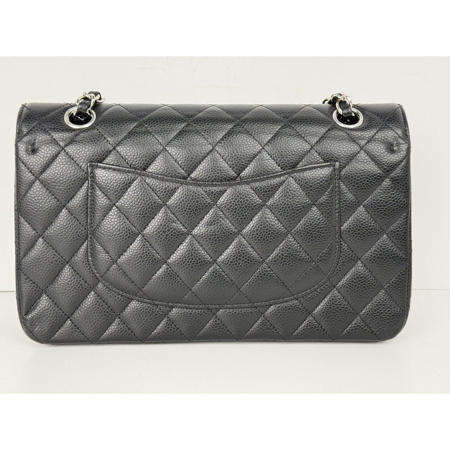 Chanel Classic Double Flap Medium Quilted Caviar Leather Shoulder Bag