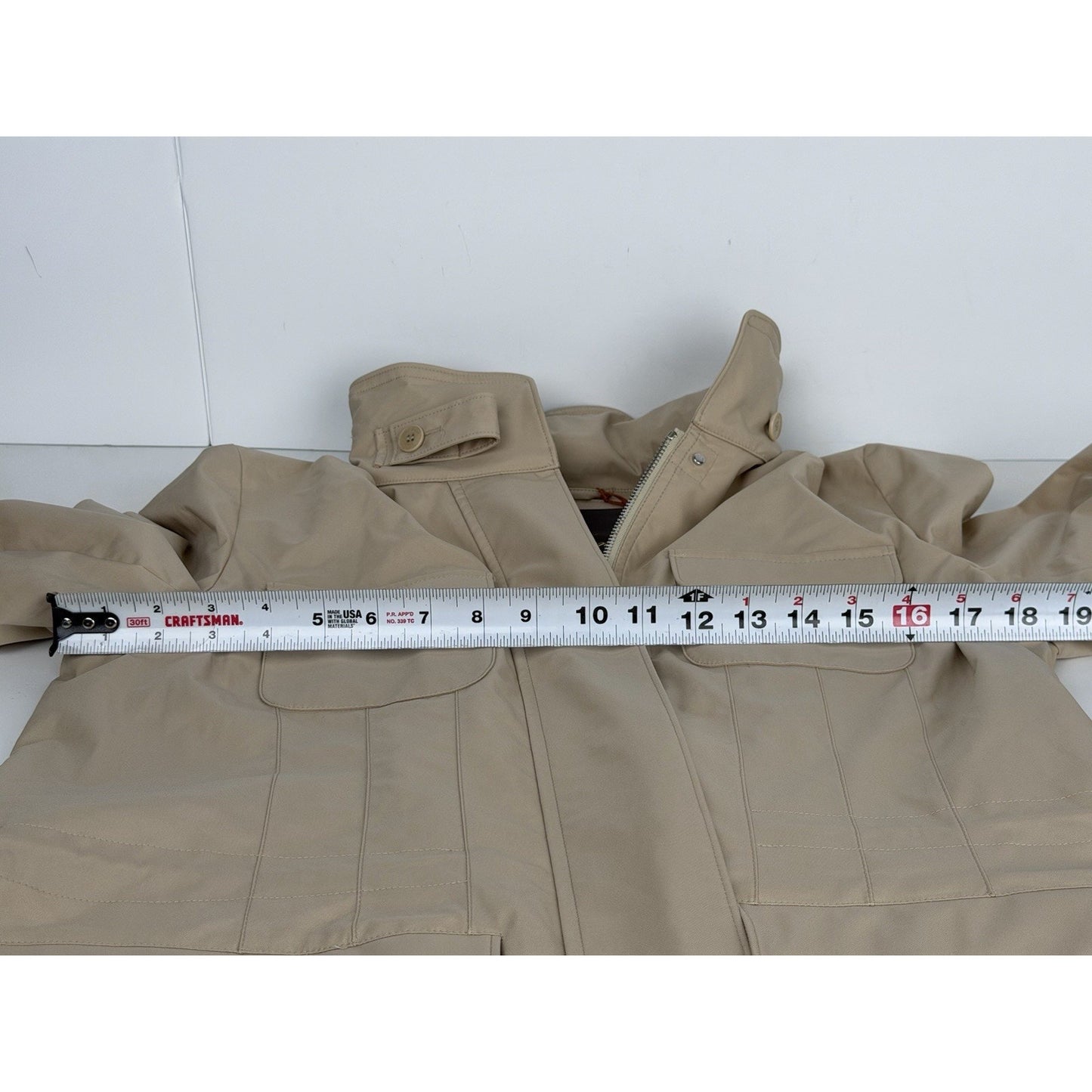 Loro Piana Windmate Traveller Field Jacket in Beige Technical Nylon