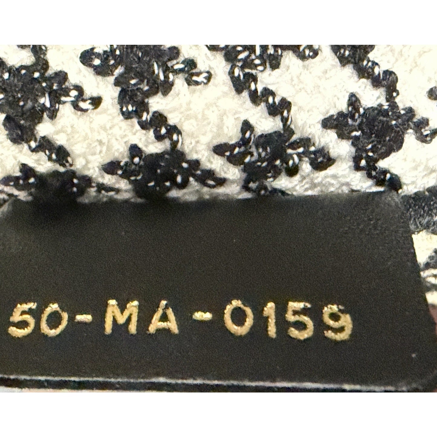 Christian Dior Book Tote Bag Large in Black & White Jacquard Canvas 2019 C-6