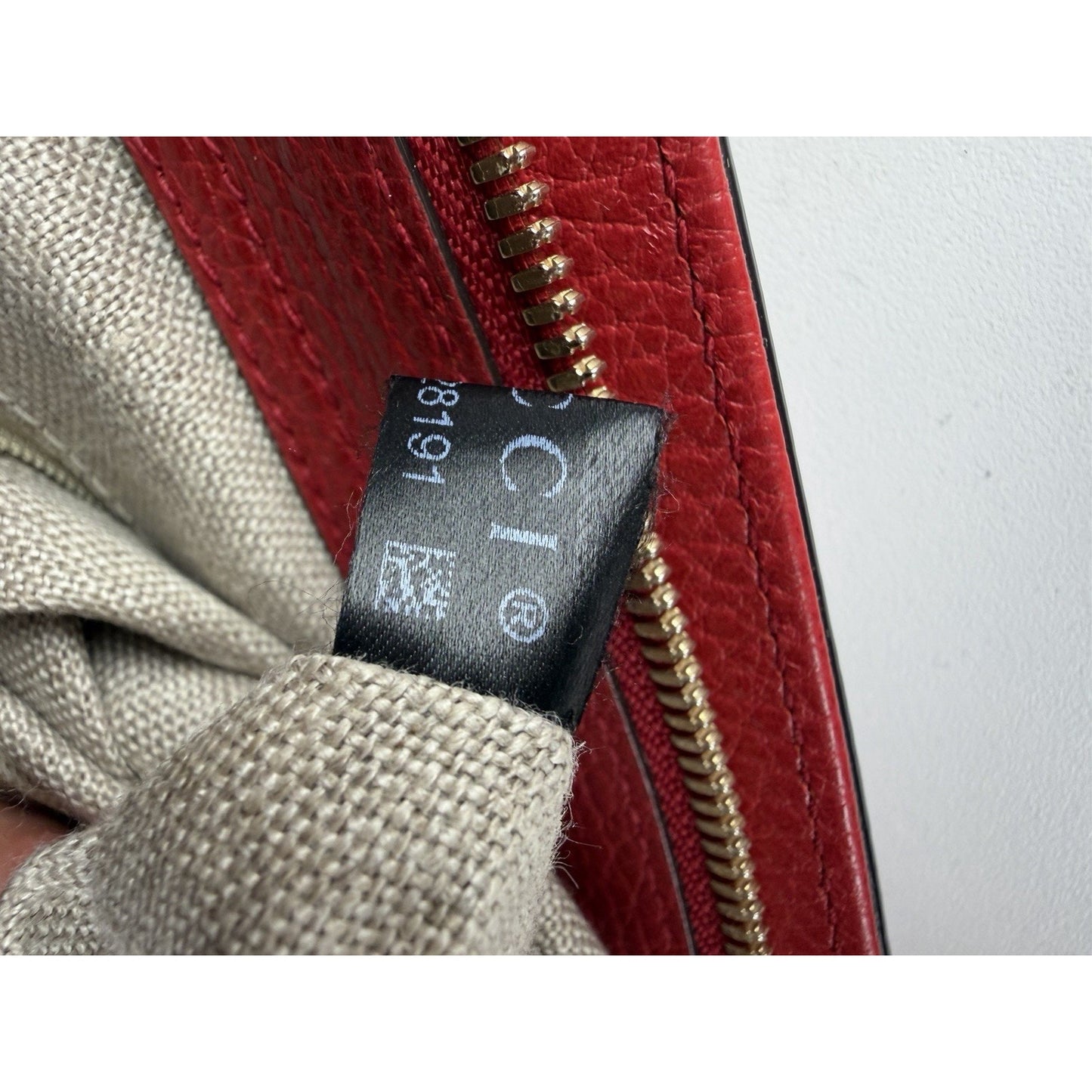 Gucci Braided & Bamboo Accent Tassel Tote Bag Medium in Red Leather S-13