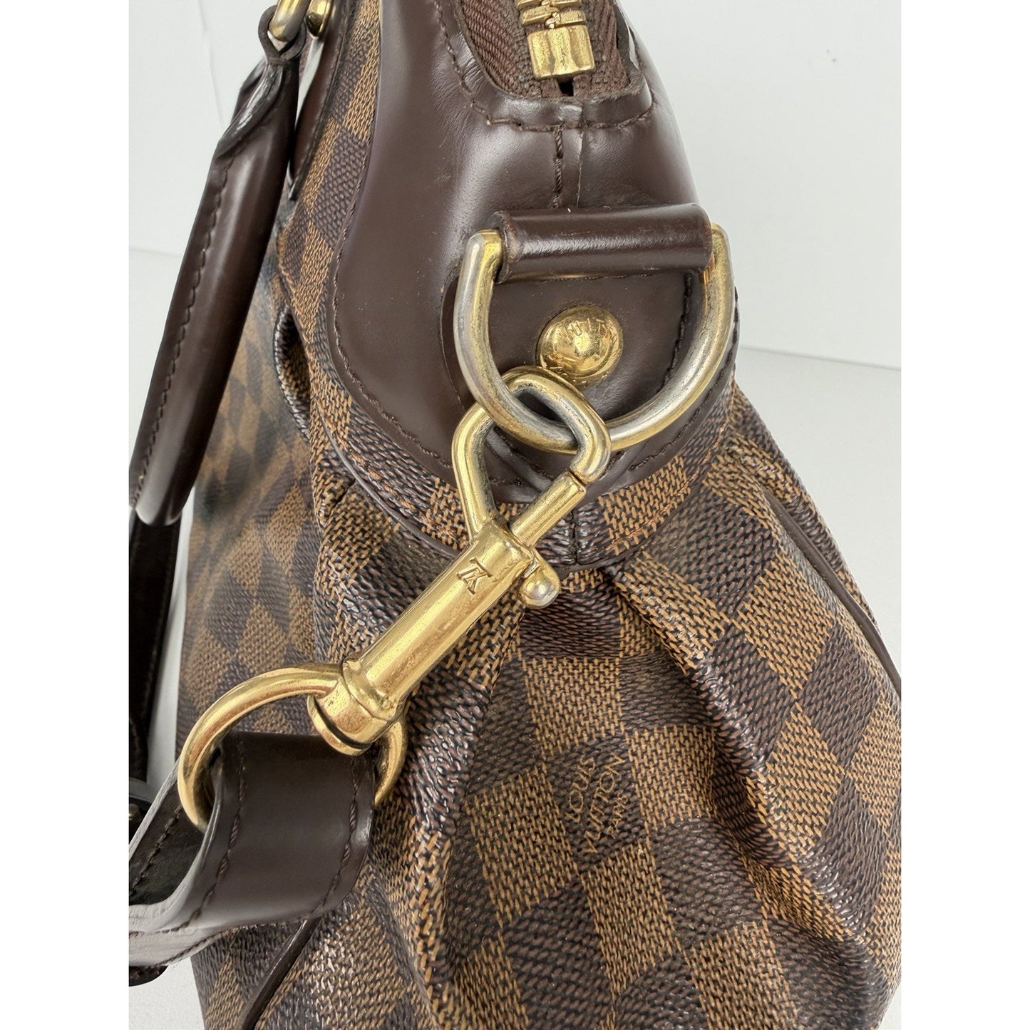 Louis Vuitton Trevi PM Handbag in Damier Ebene Coated Canvas 2014 S12