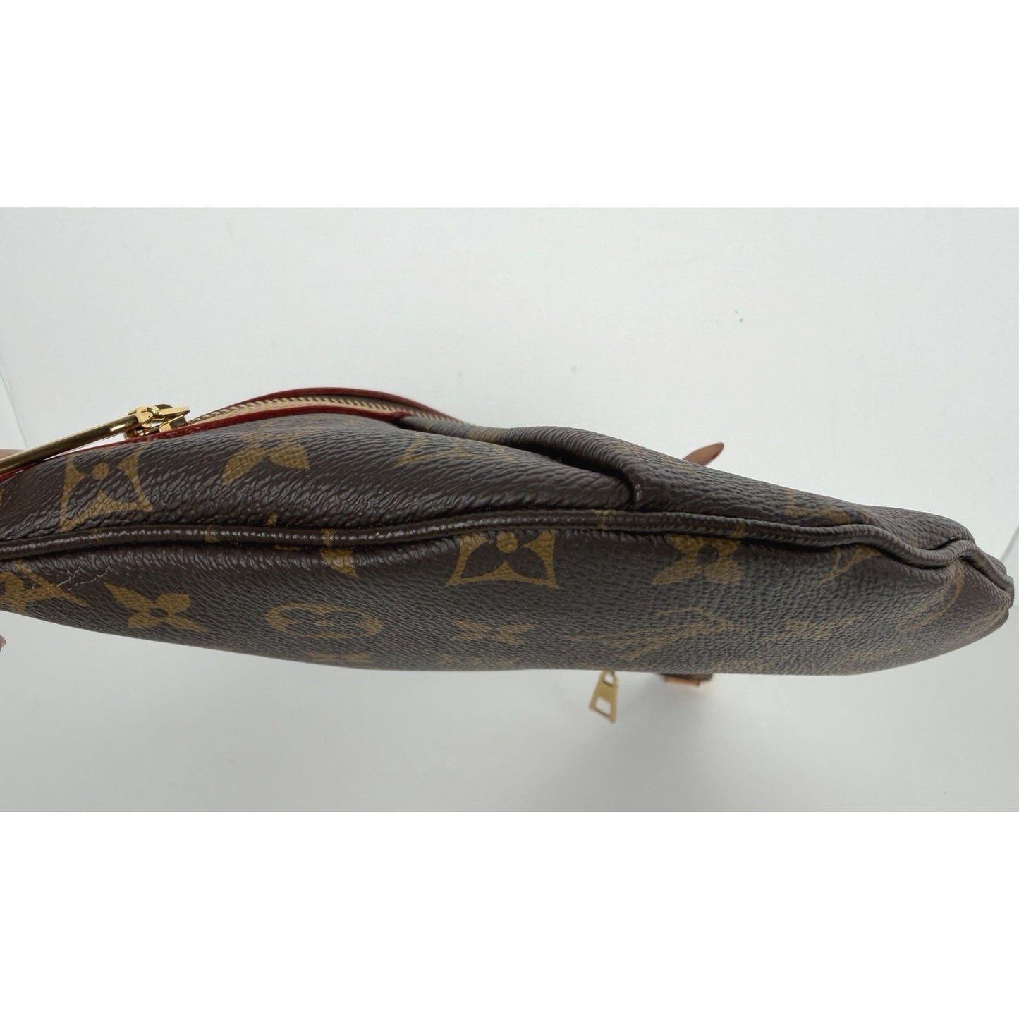 Louis Vuitton High Rise Bumbag in Brown Monogram Coated Canvas NFC D8