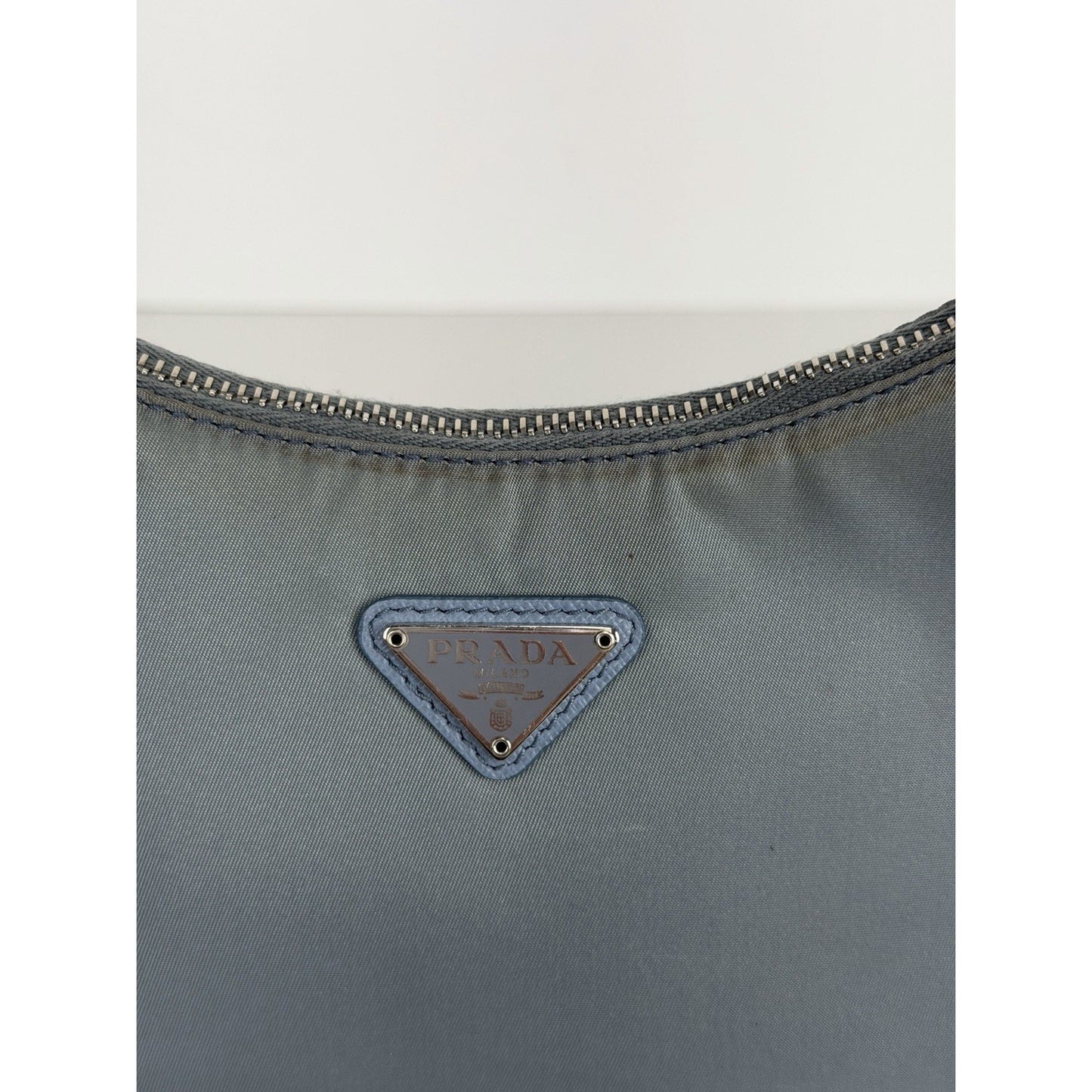 Prada Blue Tessuto Nylon Re-Edition 2005 Crossbody Bag S03