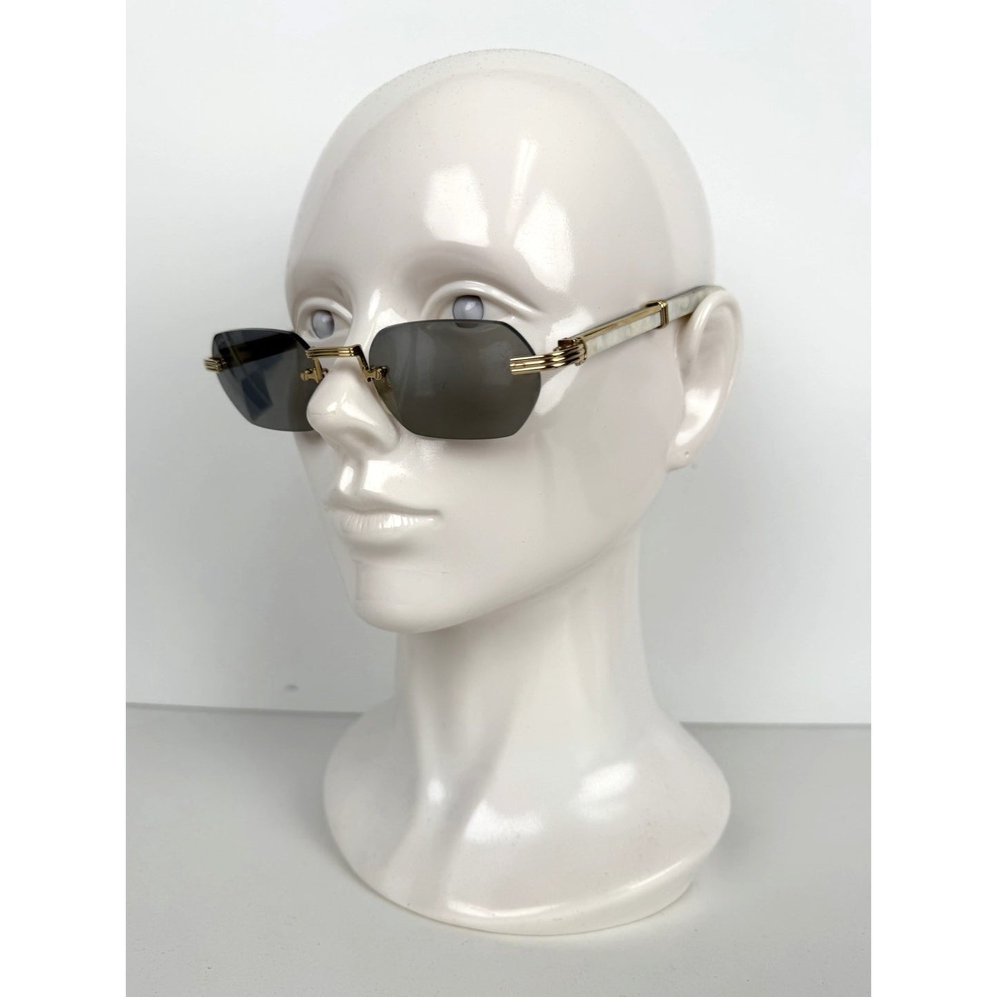 Cartier CT0362S Premiere de Cartier Sunglasses in Natural Horn Black Lenses