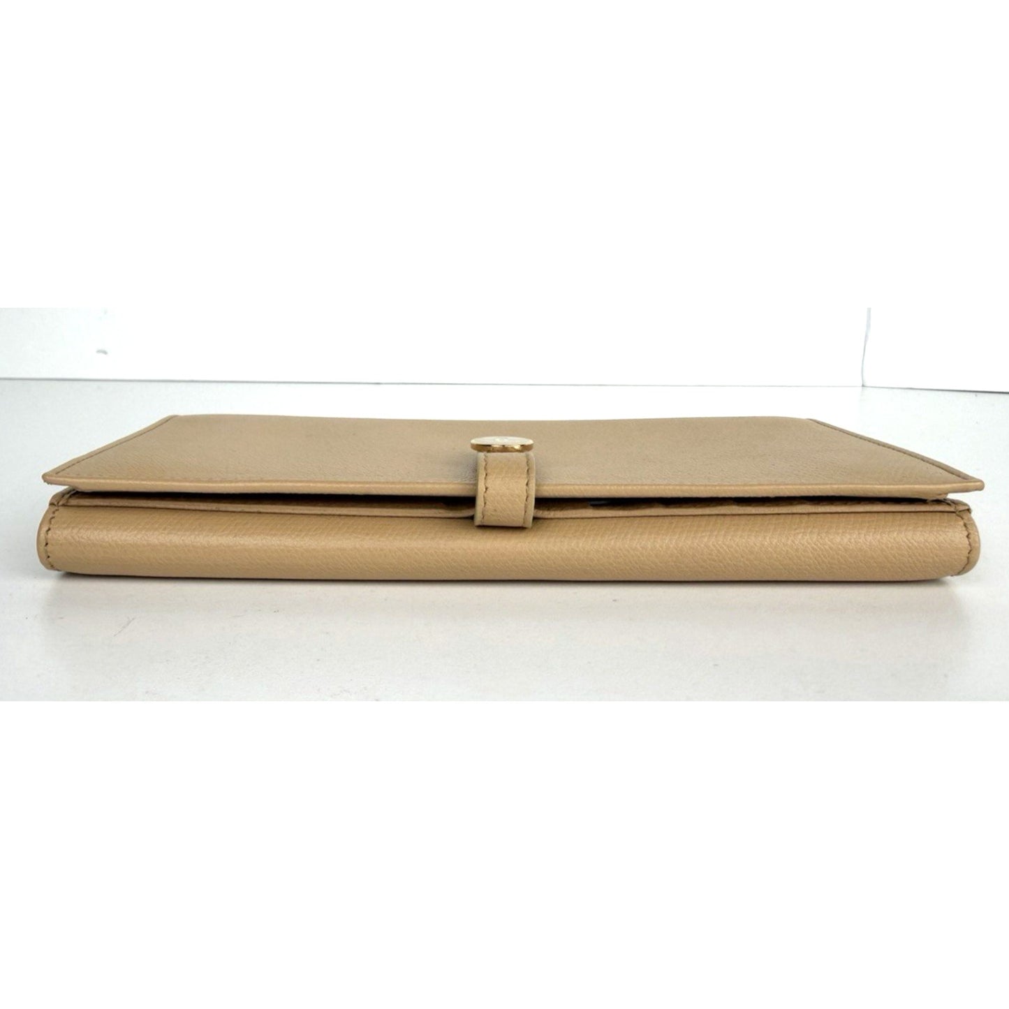 Chanel Interlocking CC Logo Continental Wallet in Beige Vintage 2004-2005 K2