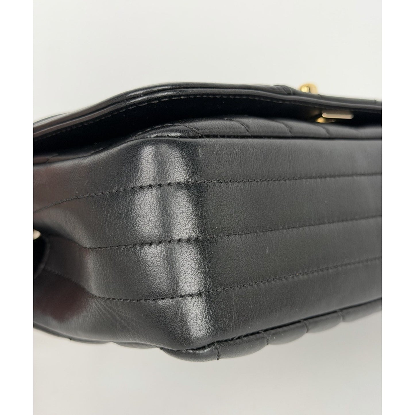 Chanel Flap Bag Chevron Statement Mini in Black Calfskin Leather 2019 C6