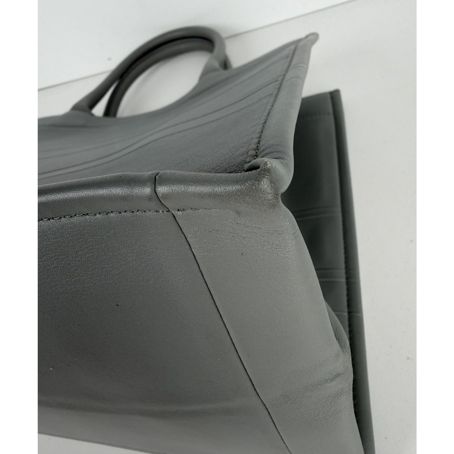 Christian Dior Book Tote Bag Medium in Gray Calfskin Leather 2020 S