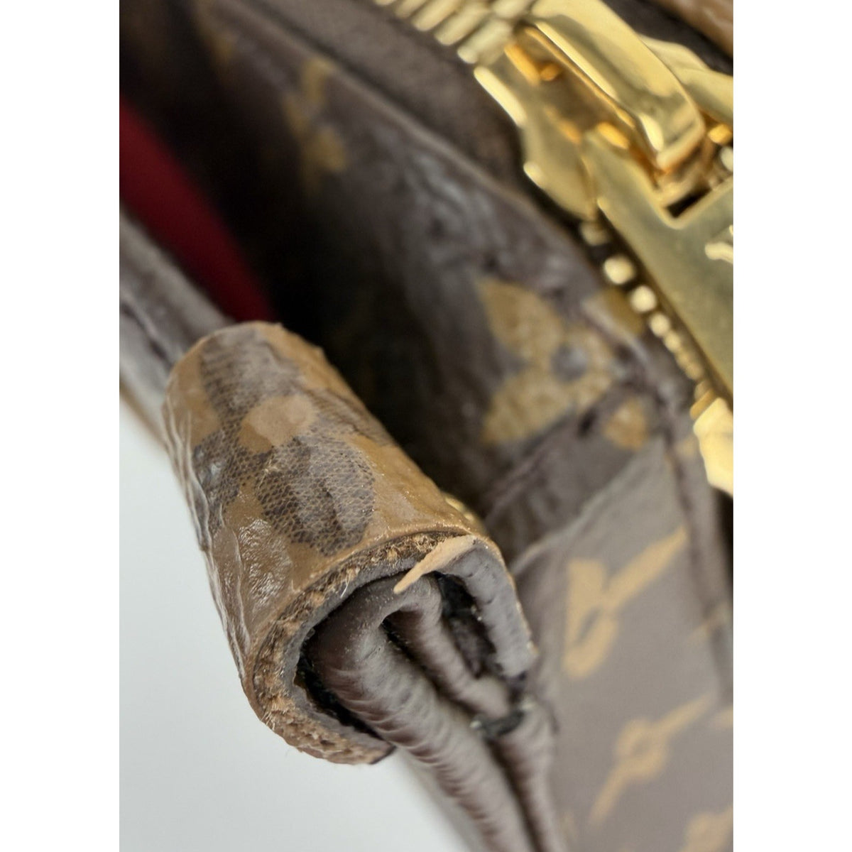 Louis Vuitton OnTheGo East West HandBag Monogram Reverse Brown Canvas NFC E2