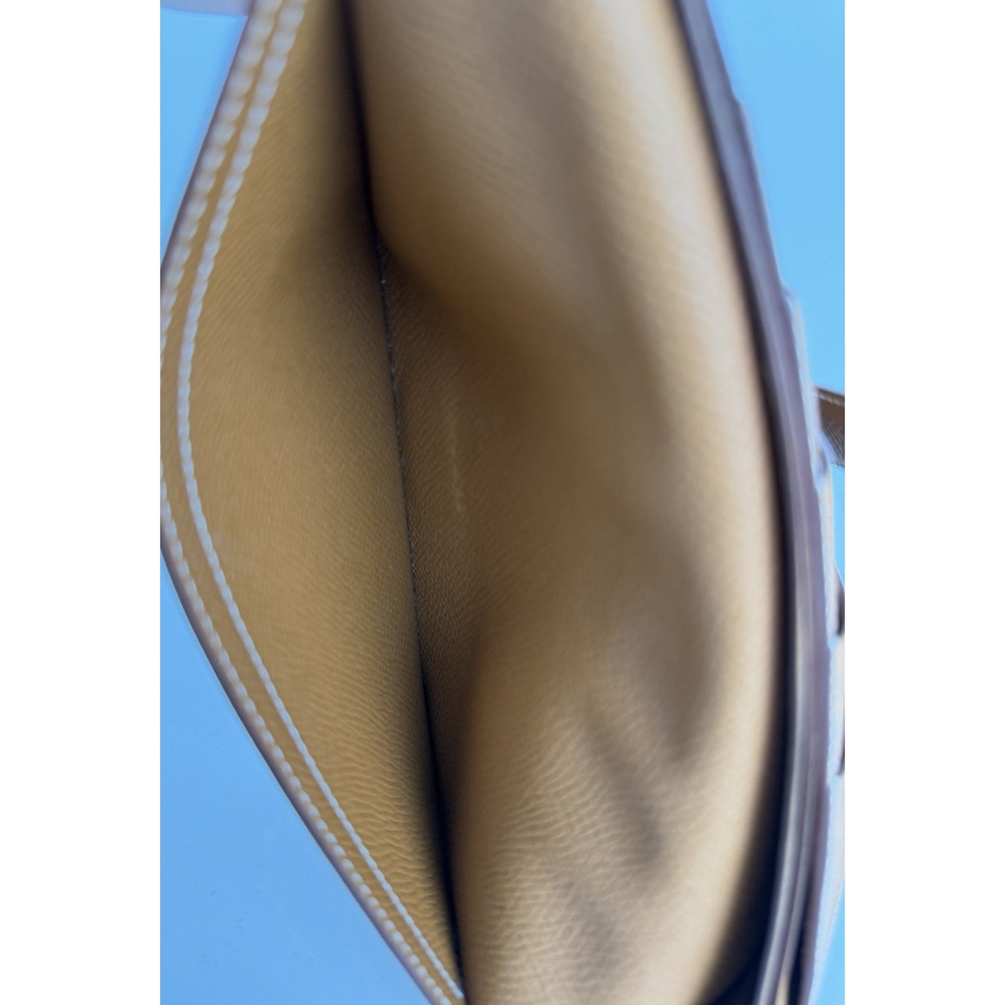 Hermes Bearn Soufflet Long Wallet in Gold Epsom Leather 2022