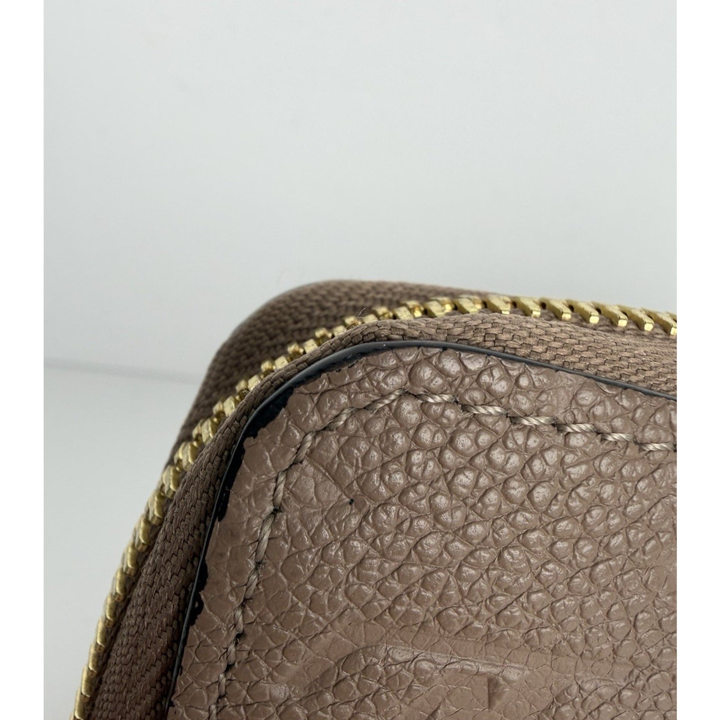 Louis Vuutton Zippy Wallet Beige Empreinte Leather & Monogram Pattern 2017 K1