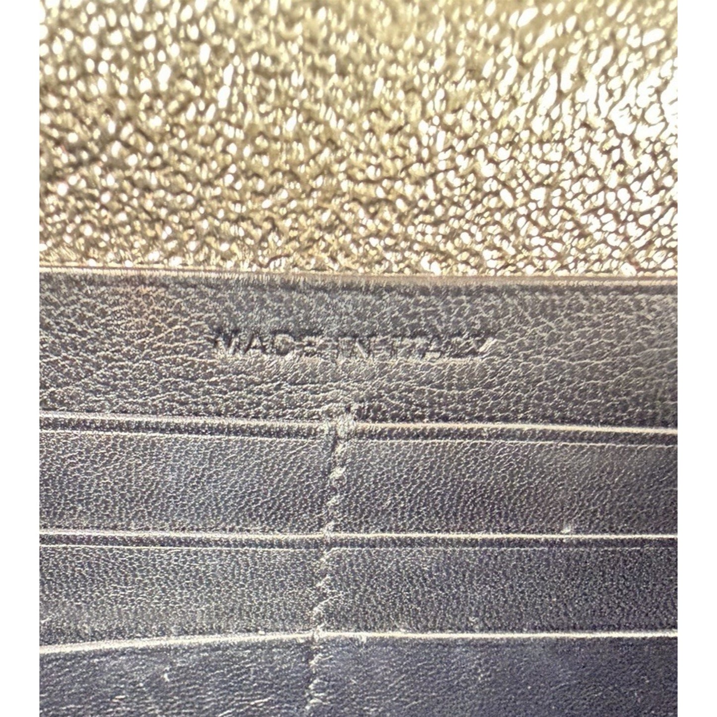 Saint Laurent Kate Small Tassel Wallet on Chain Bag in Gold Metallic Leather S06