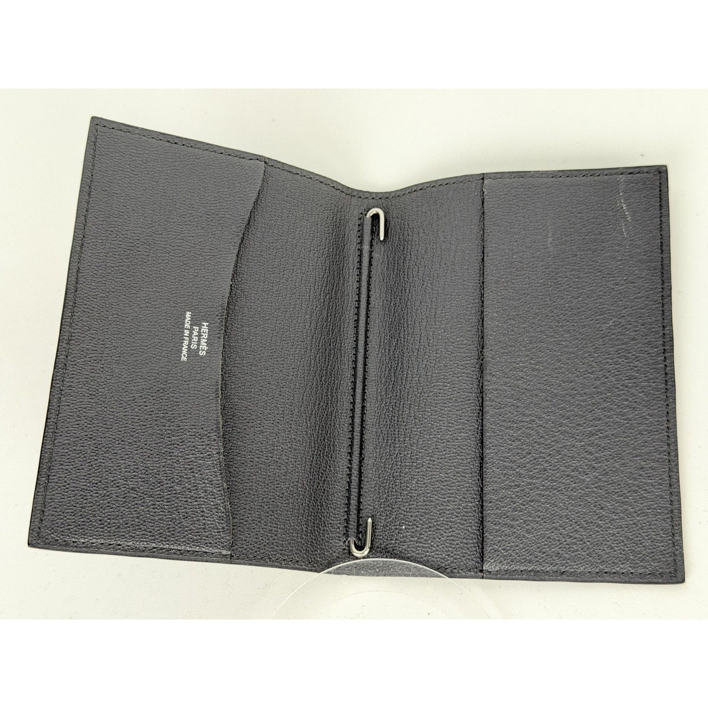 Hermes Simple GM Agenda Cover in Black Grained Leather 2015