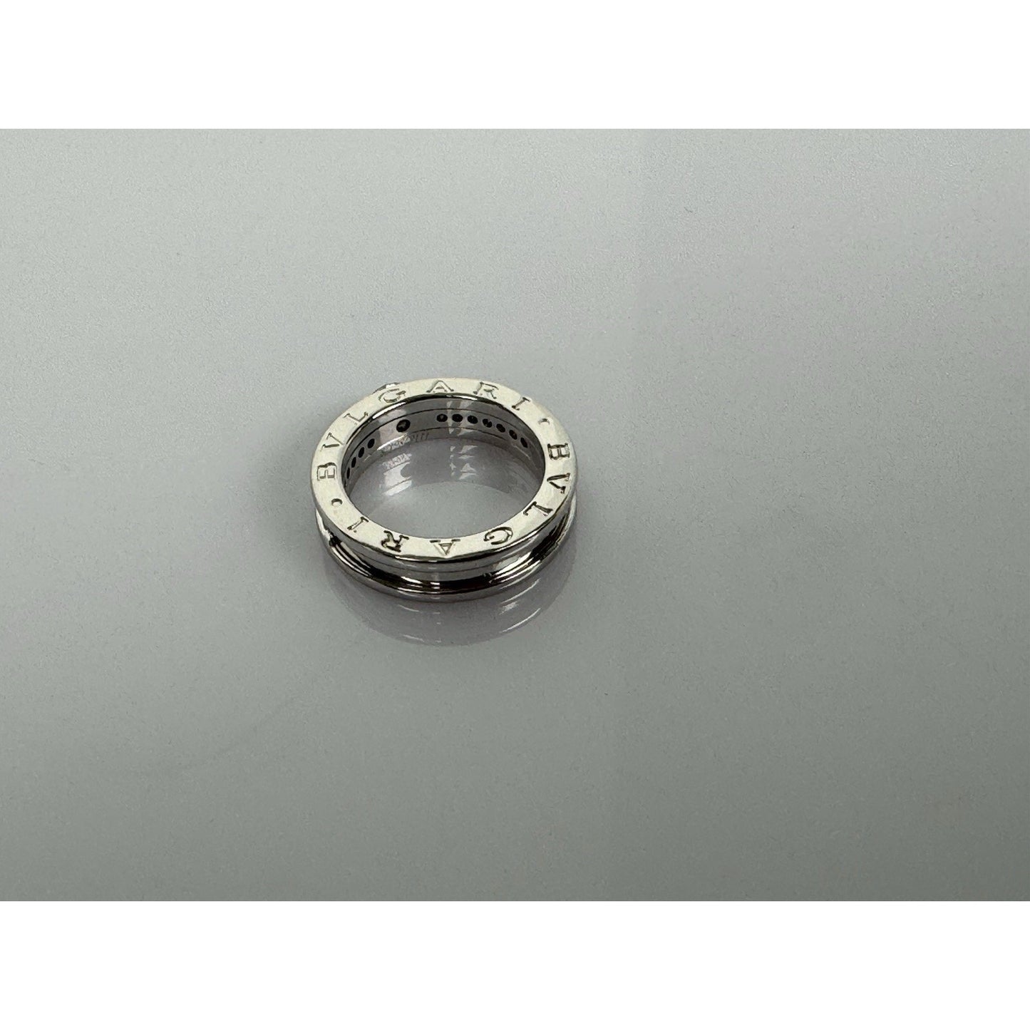 BVLGARI B.zero1 Diamond Engagement Ring in 18K White Gold, size 5.25