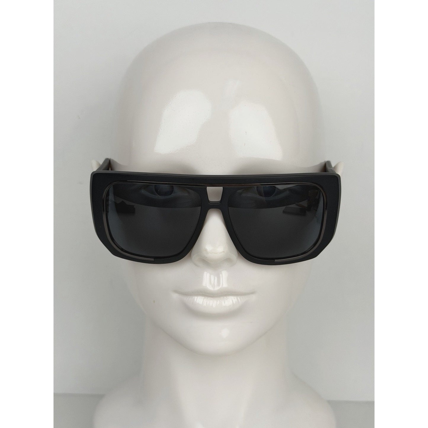 Moschino MOS021/S Square Sunglasses 145 in Matte Black with Dark Lenses