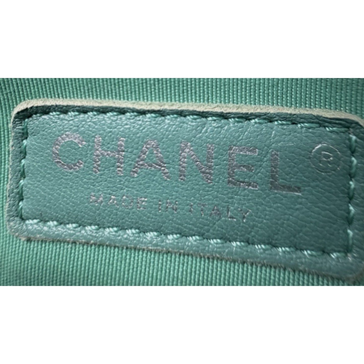 Chanel Stitched Covered CC Flap Mini Bag in Quilted Turquoise Calfskin 2017 E-5