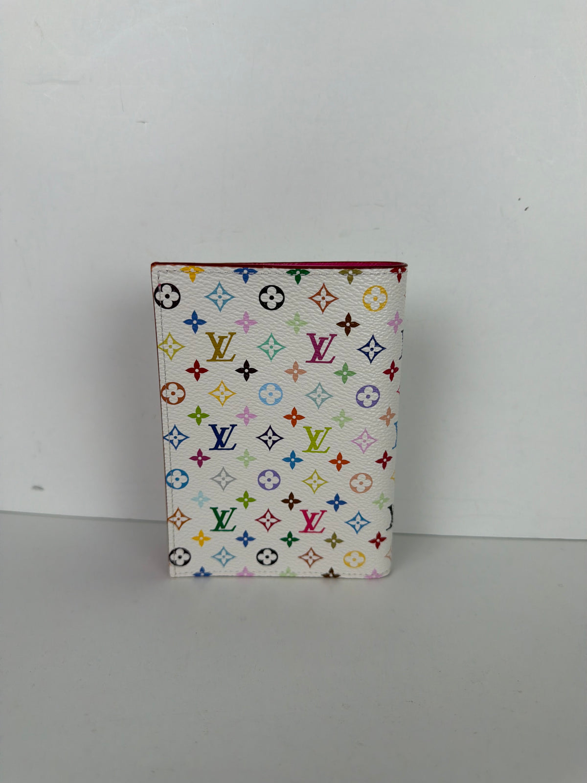Louis Vuitton x Takashi Murakami Monogram Multicolor Passport Cover in Coated Canvas NFC K3