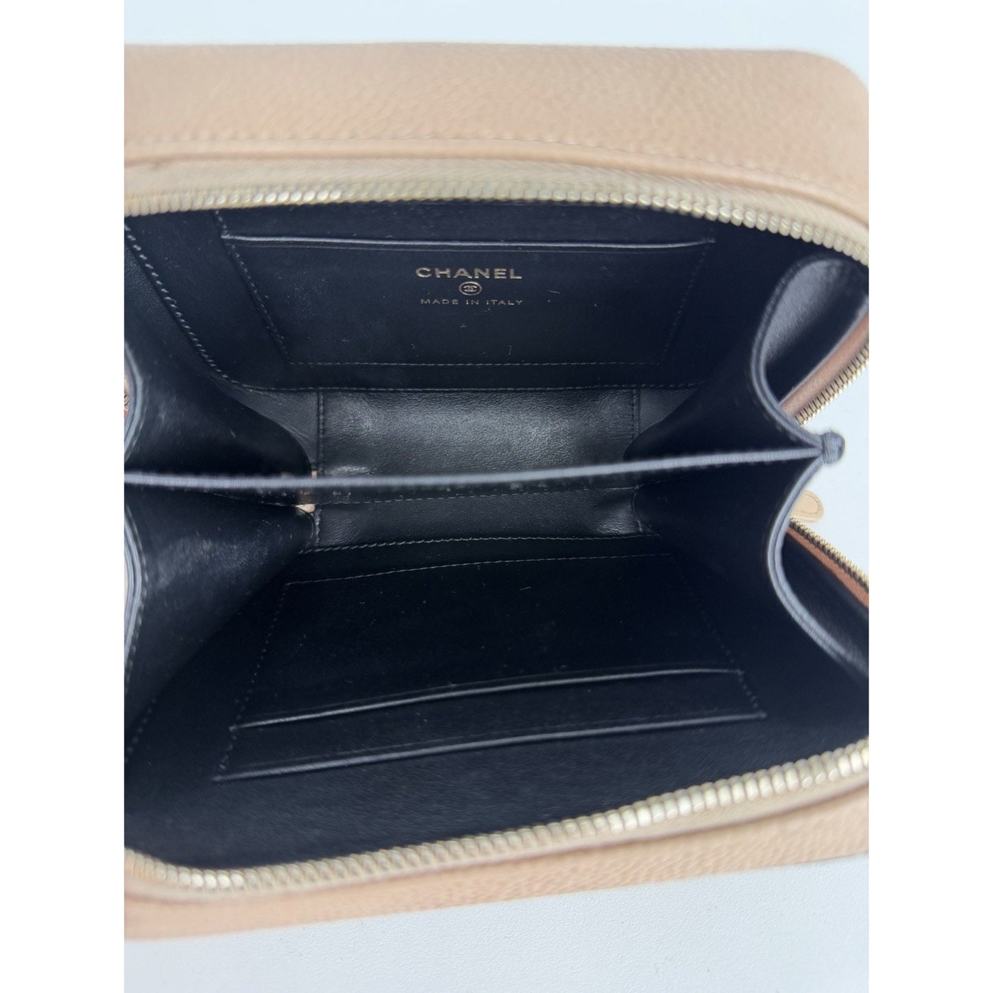 Chanel Filigree Vanity Mini Clutch Quilted Caviar Leather 2018-2019 D9