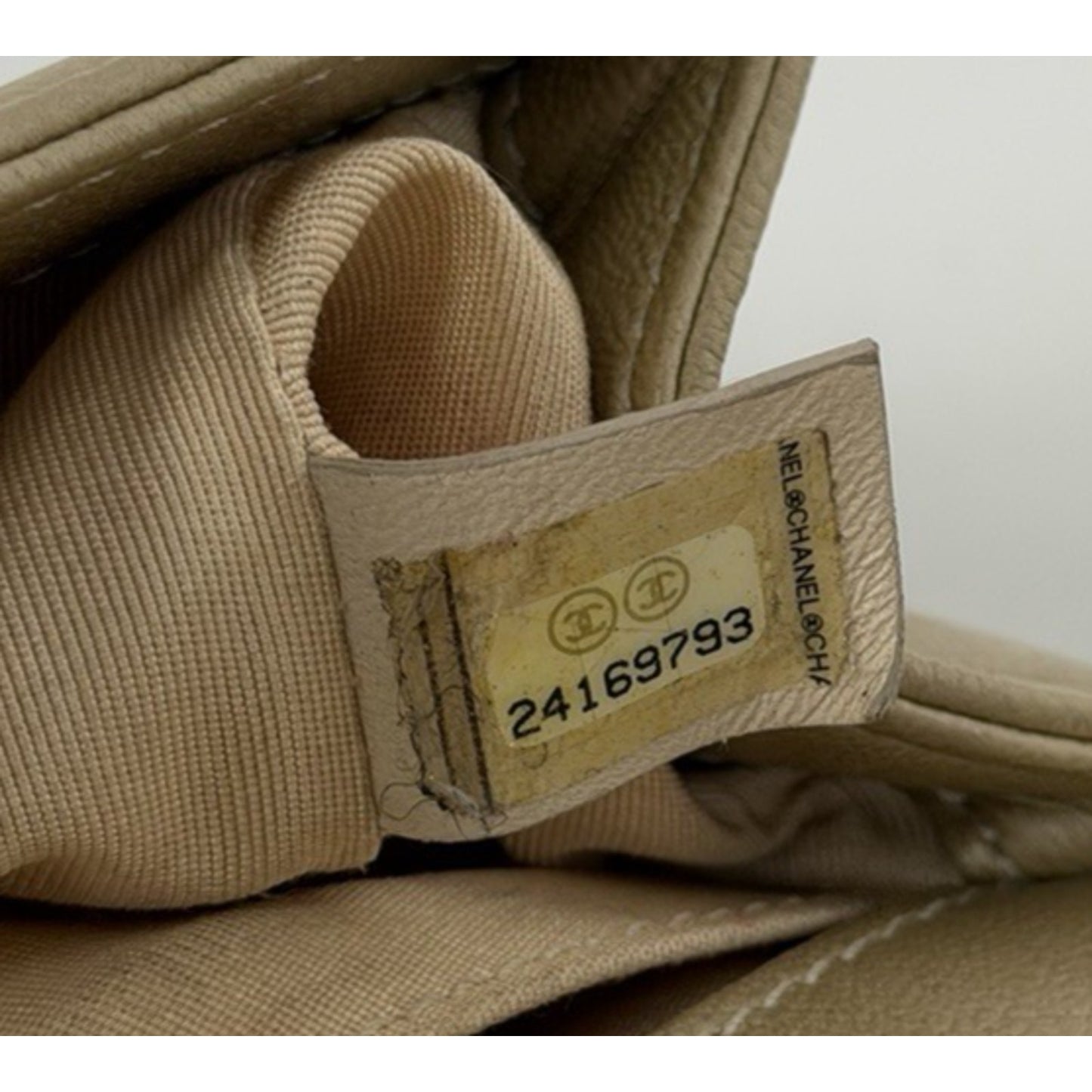 Chanel Medium Boy Flap Bag in Gold or Dark Beige Caviar Leather F1