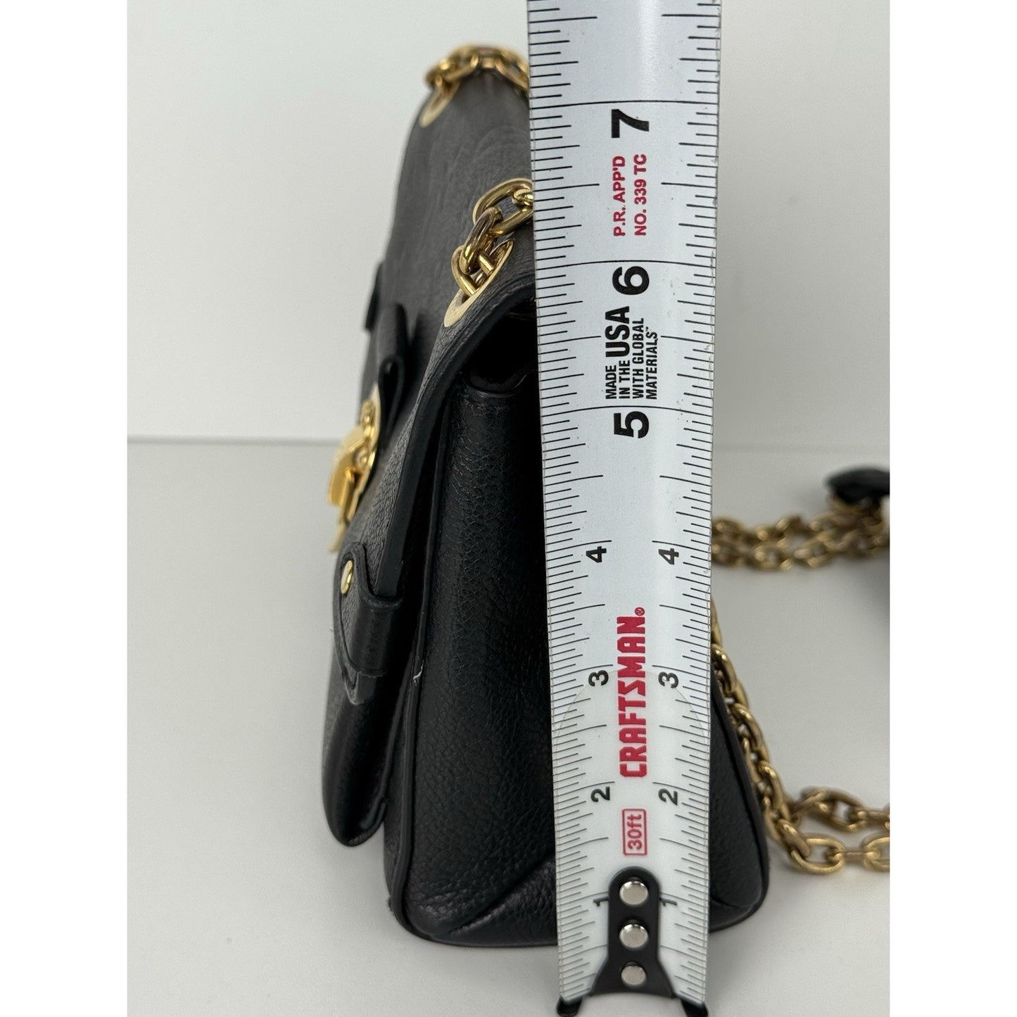 Louis Vuitton Vavin Shoulder Bag BB Black Empriente Leather
