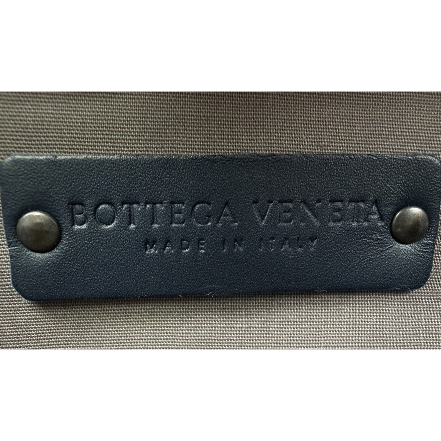 Bottega Veneta Intrecciato Belt Bag Medium Navy Blue Leather & Woven Design S08