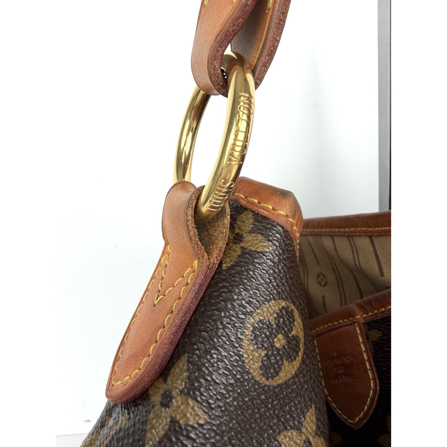 Louis Vuitton Delightful Hobo Shoulder Bag MM Brown LV Monogram Canvas 2011 S-03