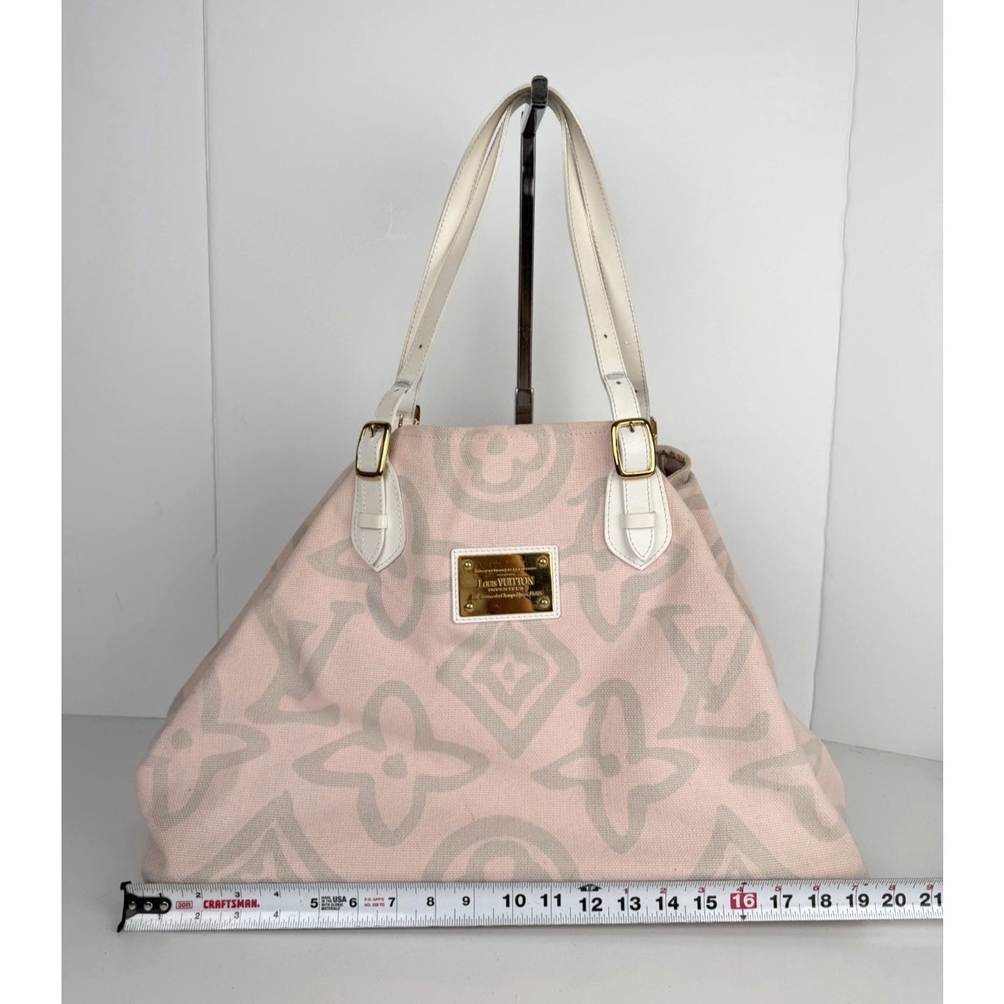 Louis Vuitton Limited Edition Tahitienne Cabas GM Bag Pink Canvas 2008 S