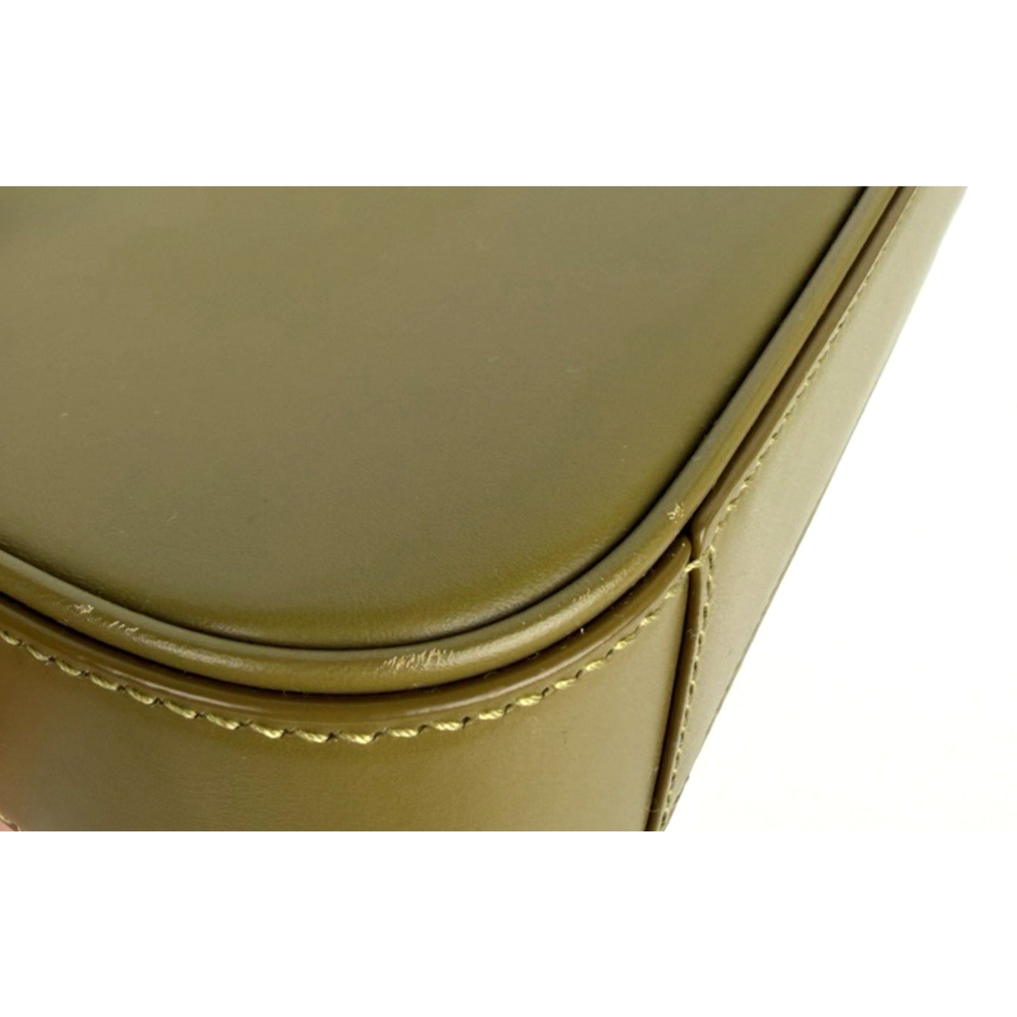 Saint Laurent Le 5 A 7 Mini Shoulder Bag in Vert Olive Calfskin Leather S14