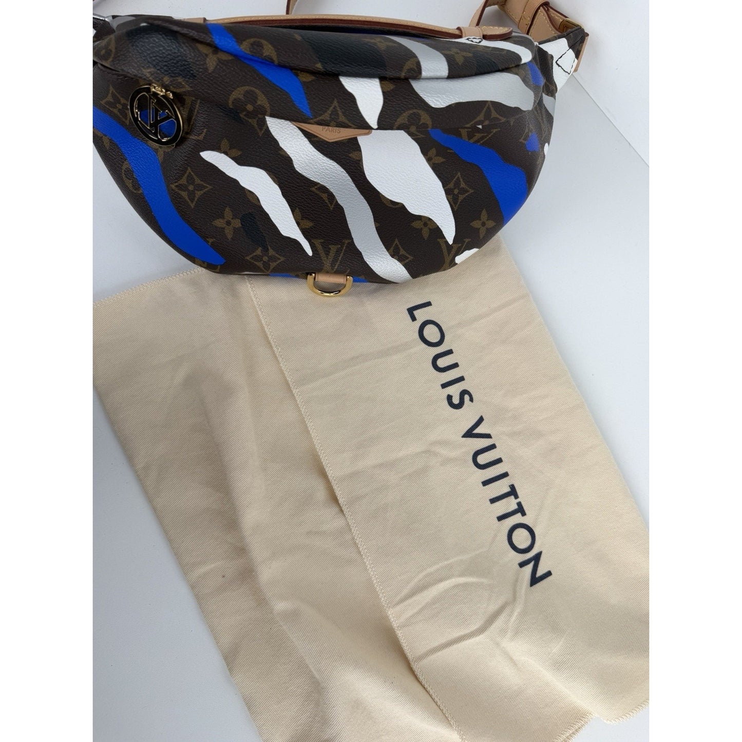 Louis Vuitton x League of Legends Bumbag Monogram Blue&Silver Camouflage 2020 C8