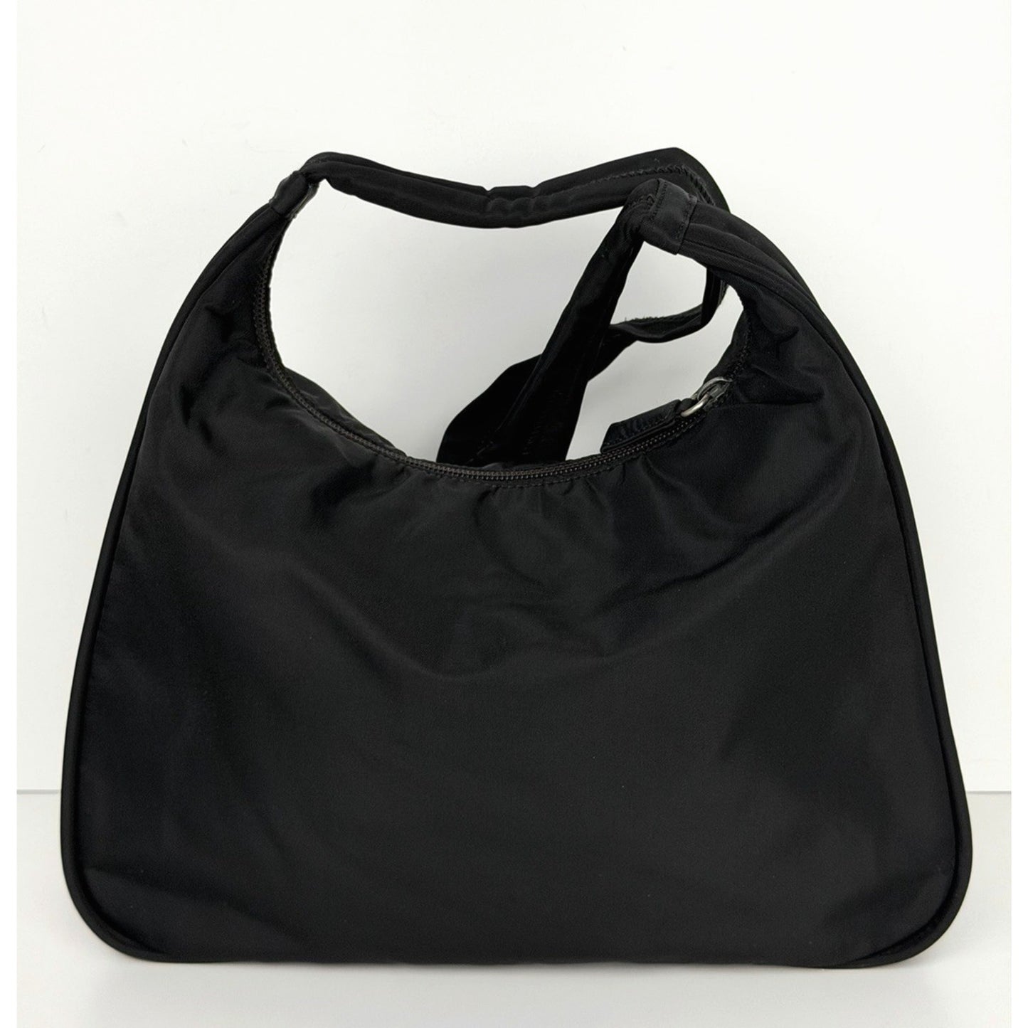 Prada Nylon Shoulder Bag Triangle Logo in Black for Women S06