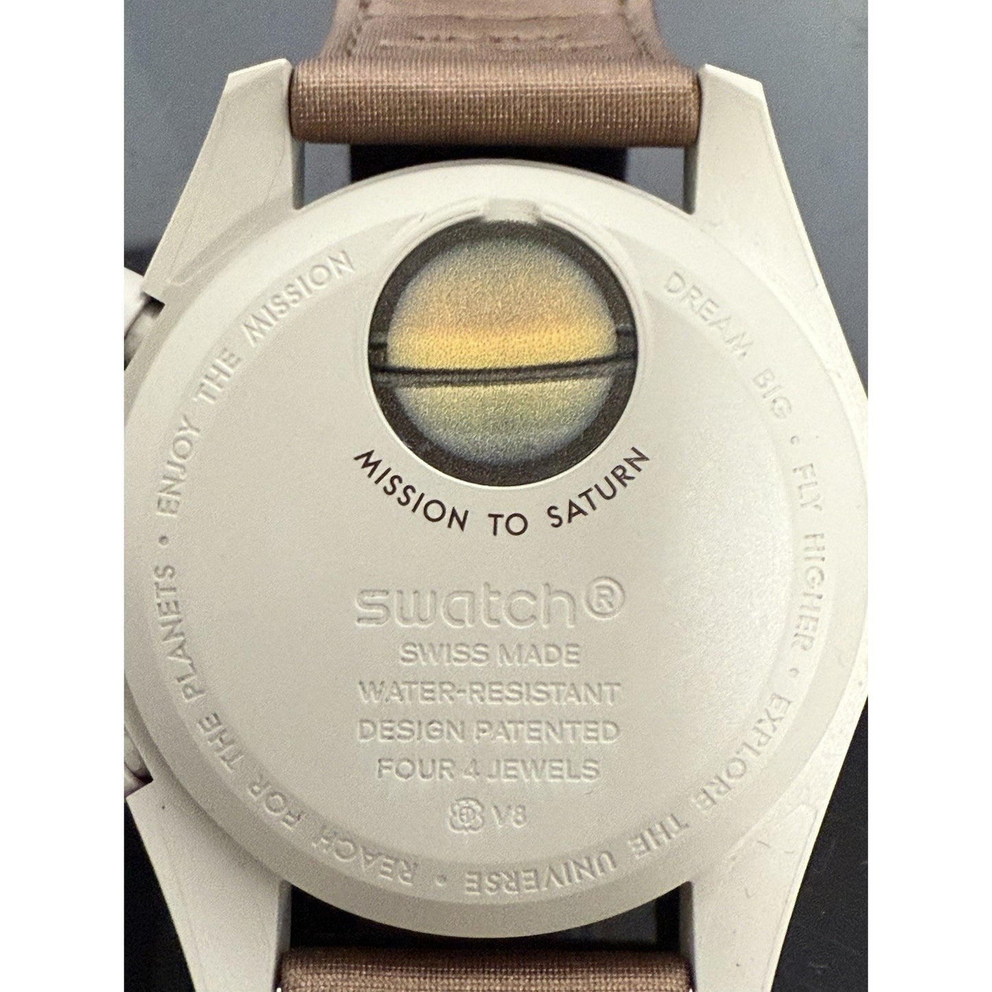 OMEGA X SWATCH Moonswatch Speedmaster Mission on Saturn 42mm SO33T100