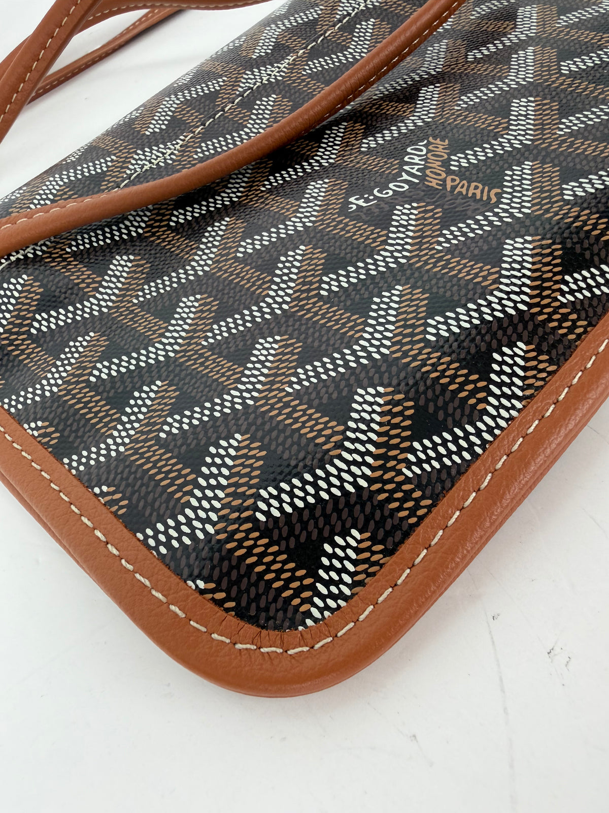Goyard Goyardine Plumet Wallet Clutch in Brown Coated Canvas YF5