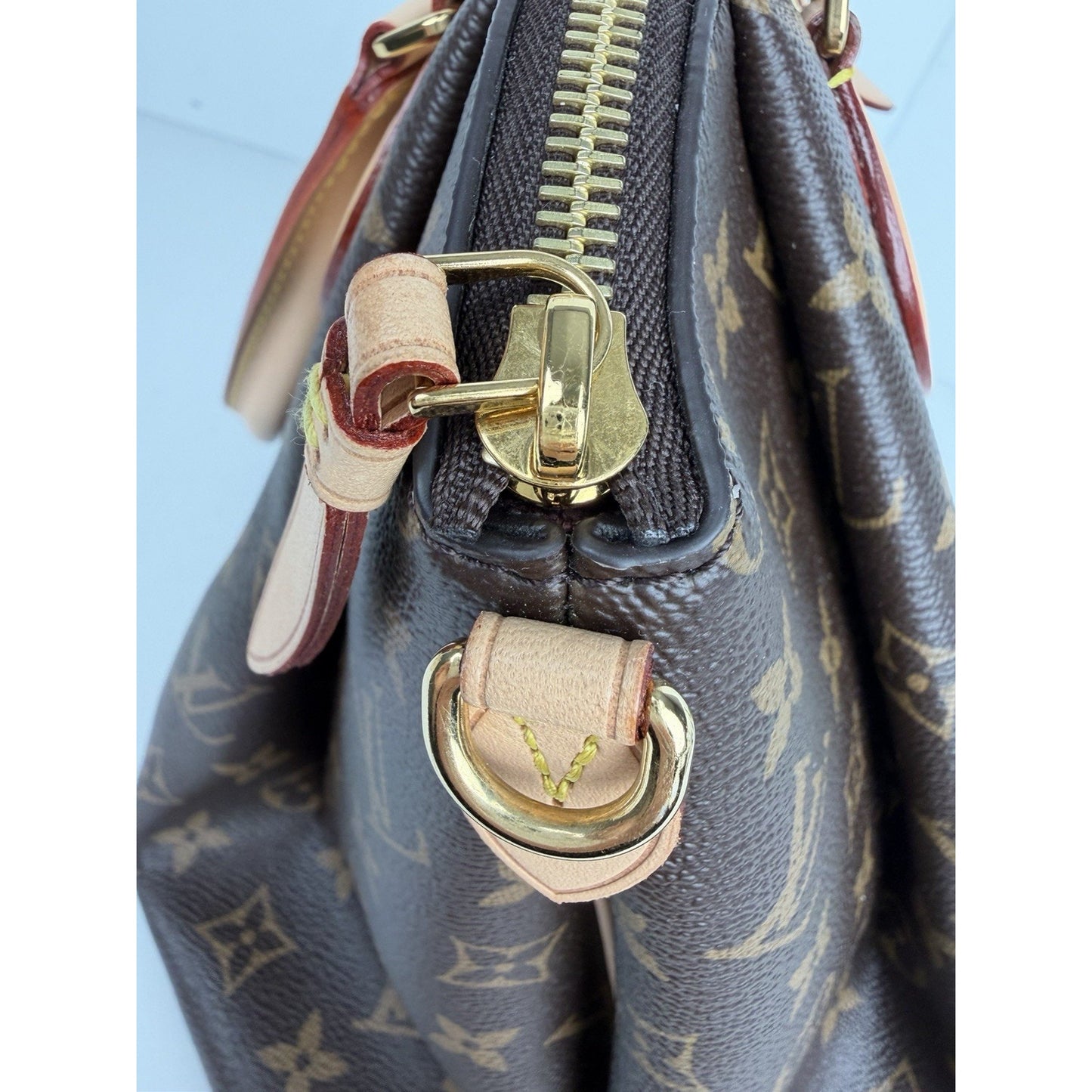 Louis Vuitton Rivoli MM Satchel Bag in Brown Monogram Coated Canvas NFC C5