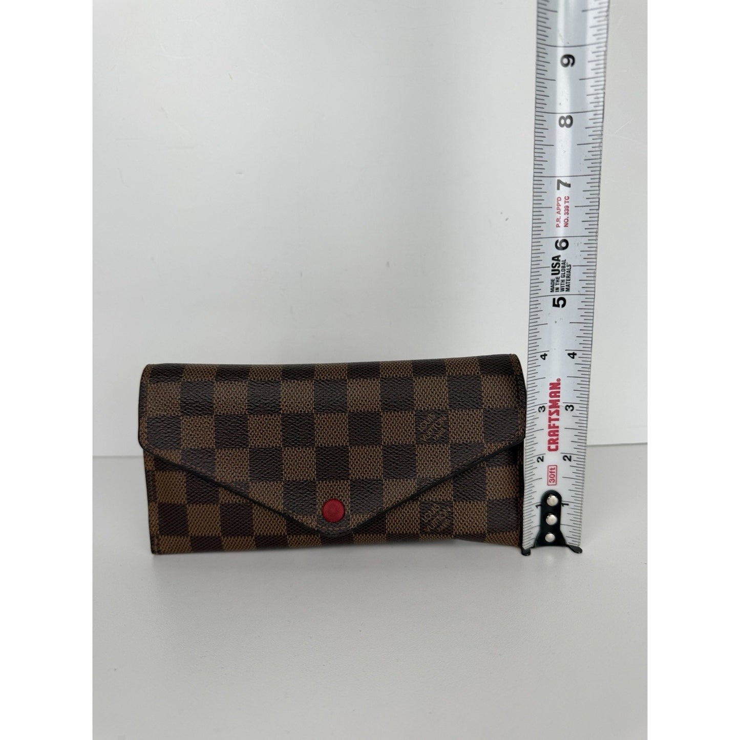 Louis Vuitton Josephine Wallet in Damier Ebene Coated Canvas with Pouch 2019