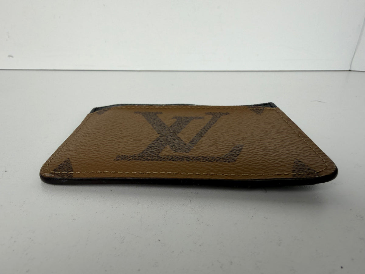 Louis Vuitton Neo Porte Cartes Card Holder in Monogram Macassar Coated Canvas NFC K-3