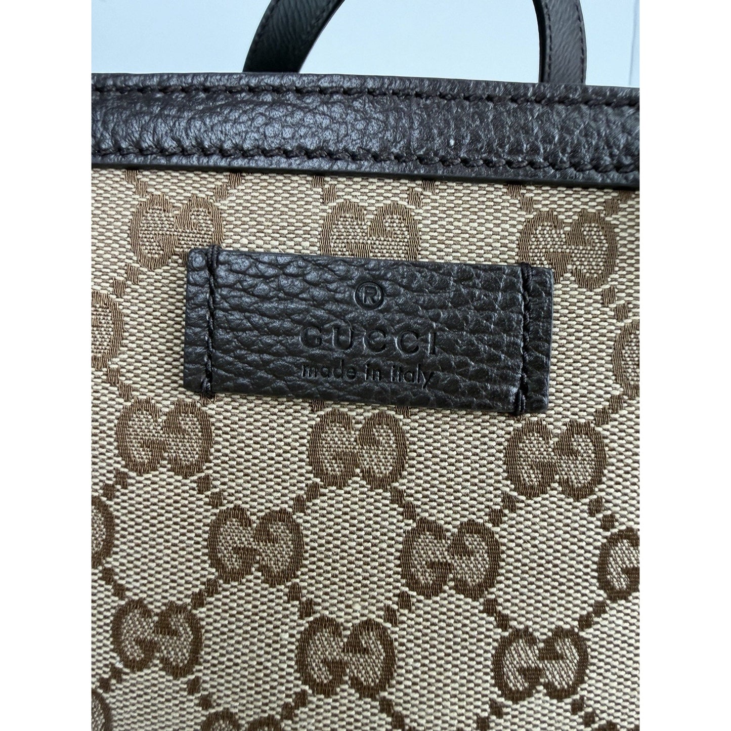 Gucci Joy Tote Bag Large in Brown GG Supreme Monogram Canvas S