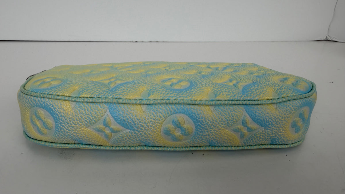Louis Vuitton Summer Stardust Multi Pochette in Water Green Empreinte Monogram NFC Y
