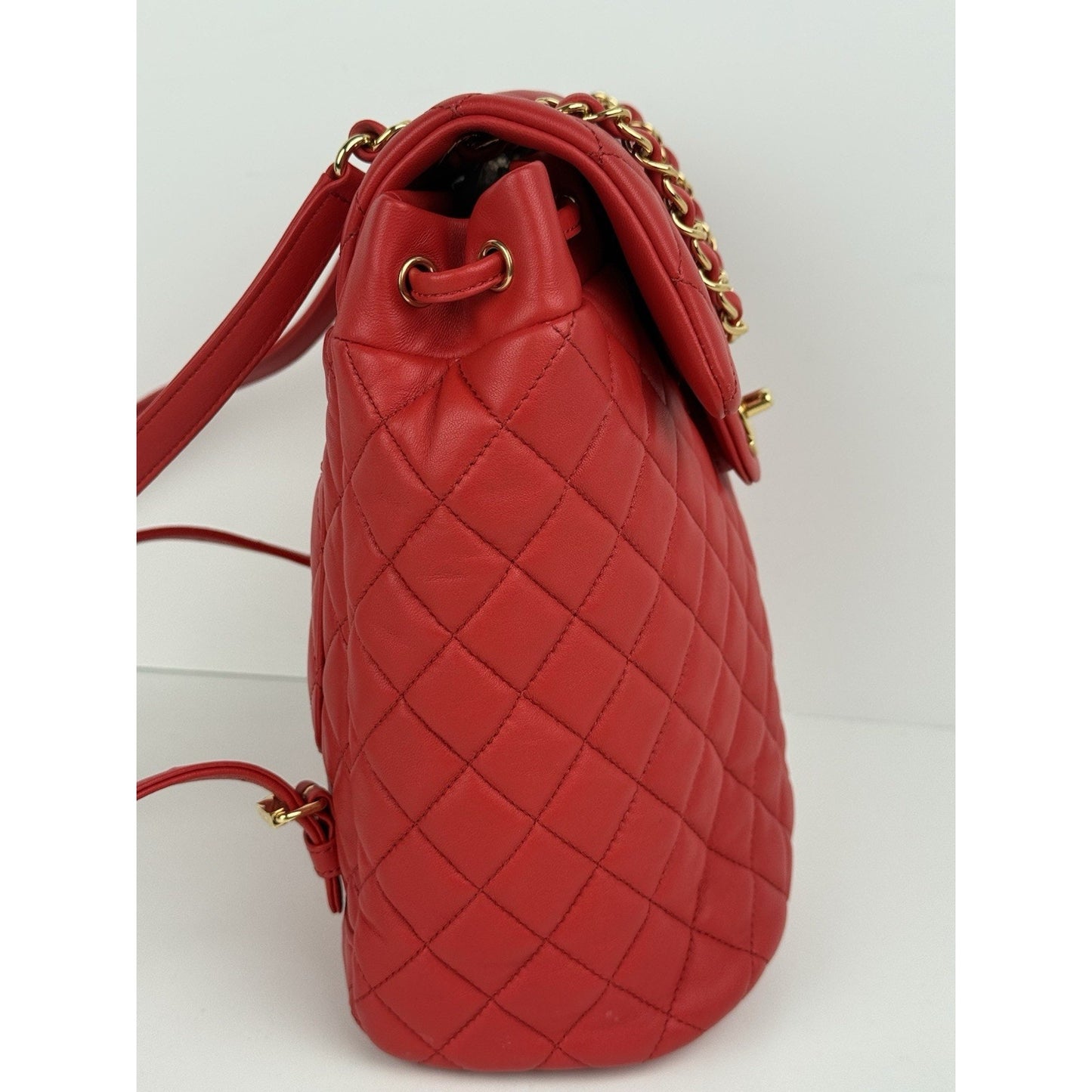 Chanel Urban Spirit Red Quilted Lambskin Leather Women's Backpack