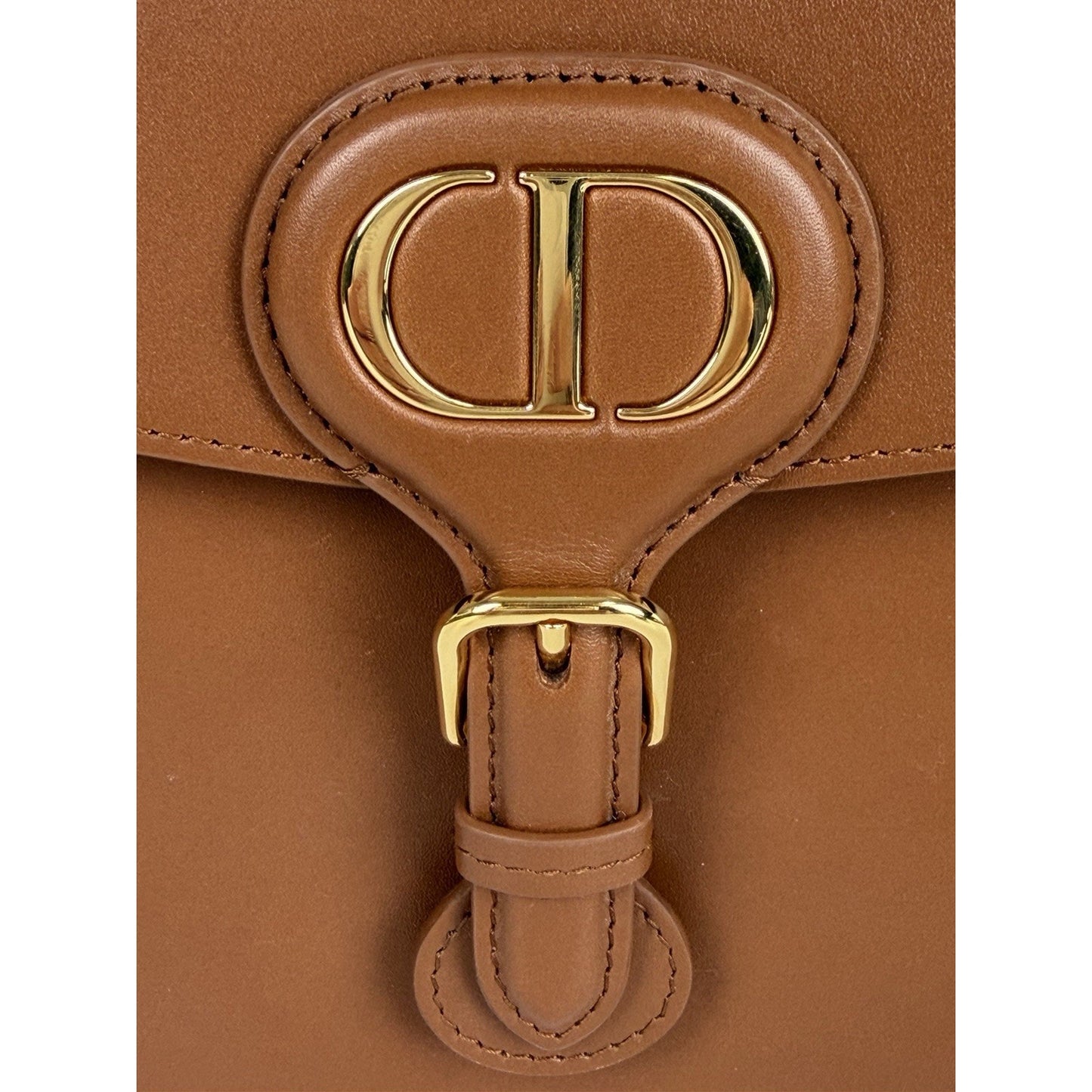 Dior Bobby Frame Crossbody Bag Medium in Brown Box Calfskin Leather 2022 B-1