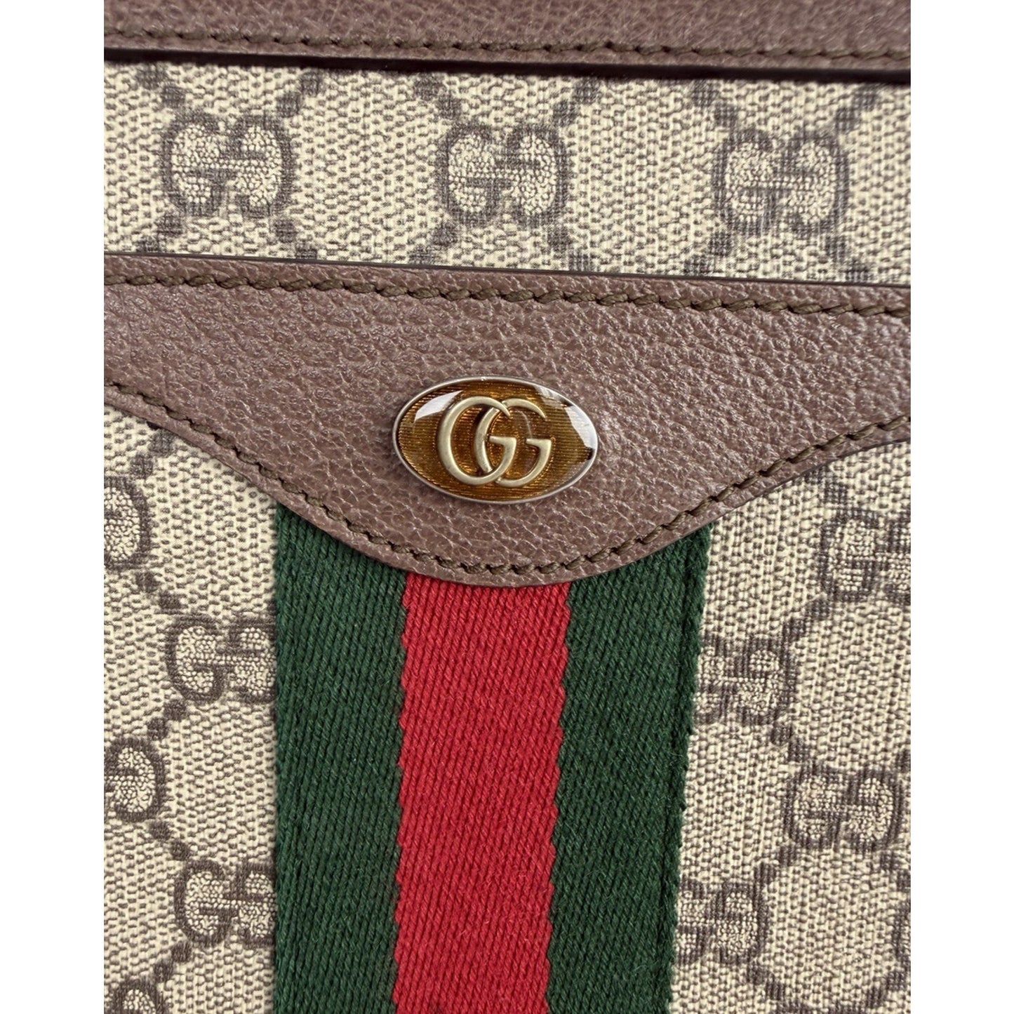 Gucci Ophidia Crossbody Bag Medium in Brown GG Supreme Coated Canvas S