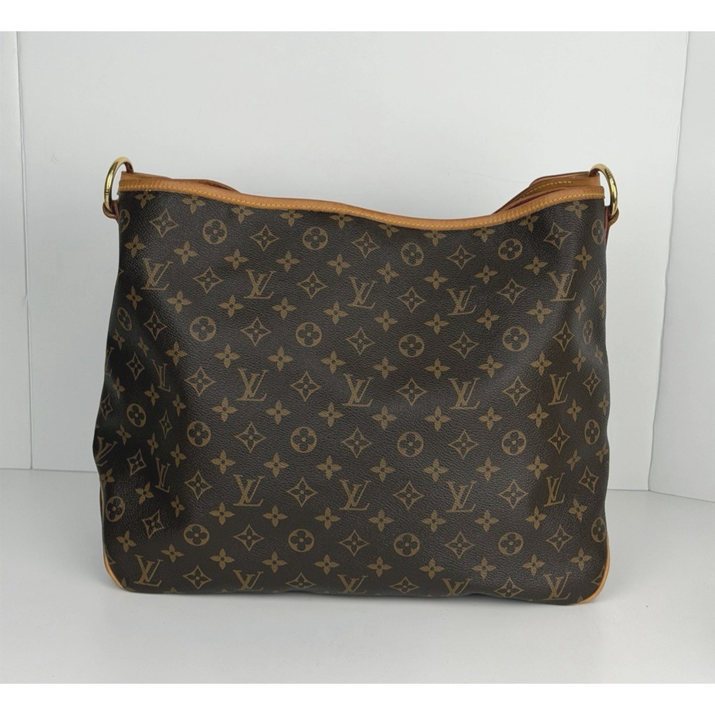 Louis Vuitton Delightful MM Tote Bag in Brown Signature Monogram Canvas 2011 S