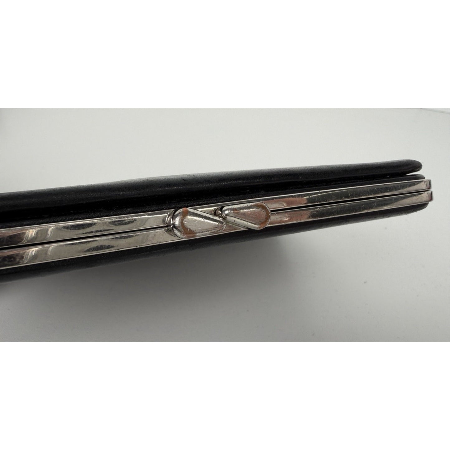 The Row Black Leather Minaudiere Women Clutch B4
