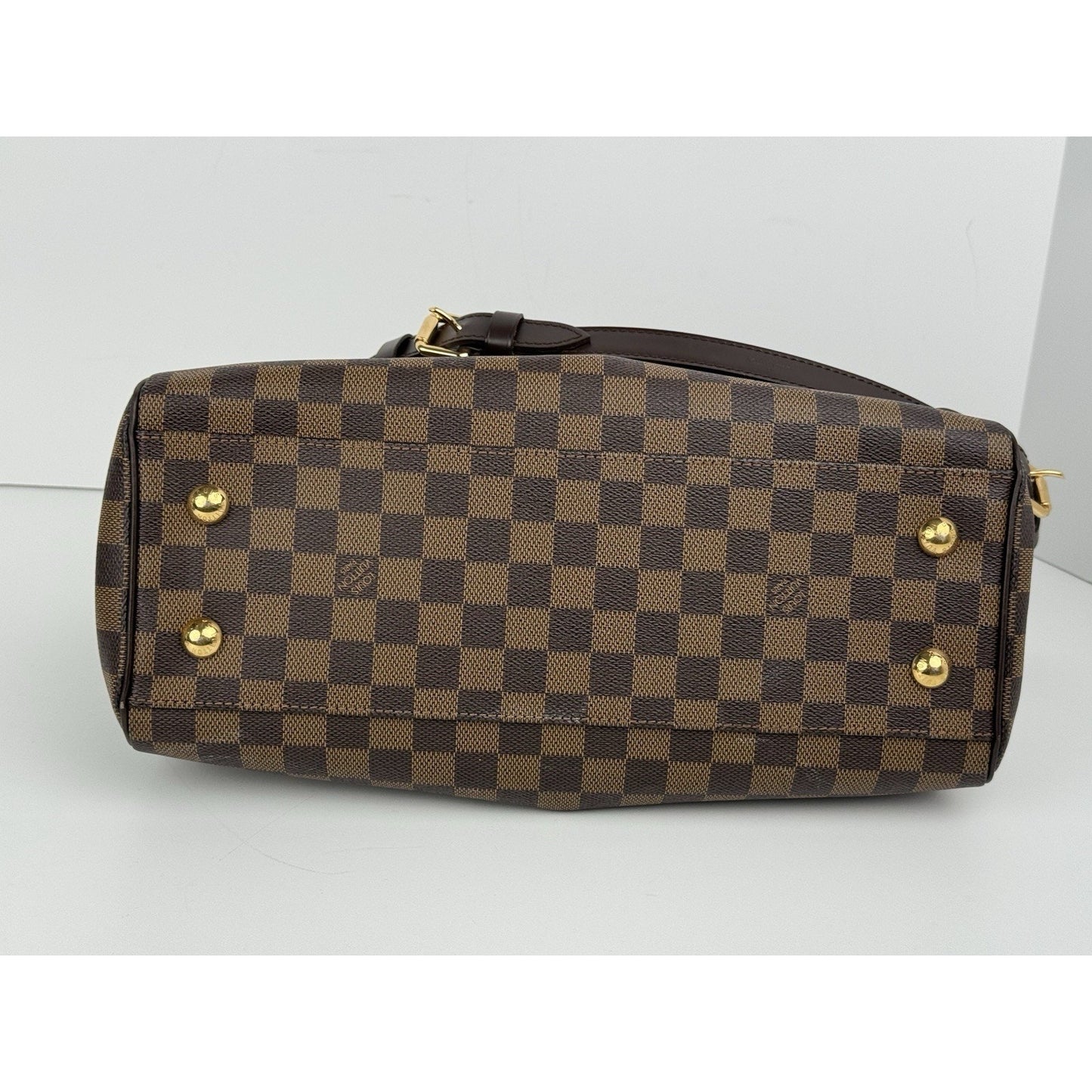 Louis Vuitton Trevi Shoulder Bag PM Brown Canvas Damier Ebene